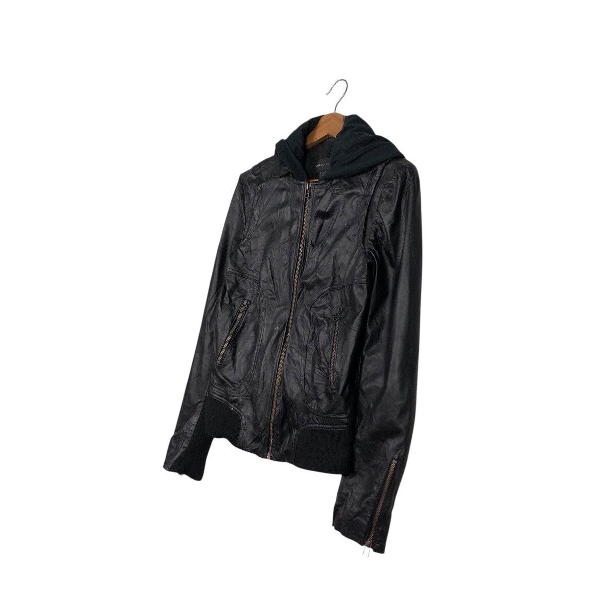 Japanese Brand 📌Cropped Biker Soft Leather Jacket Mango Streetwear Size US M / EU 48-50 / 2 - 3 Thumbnail