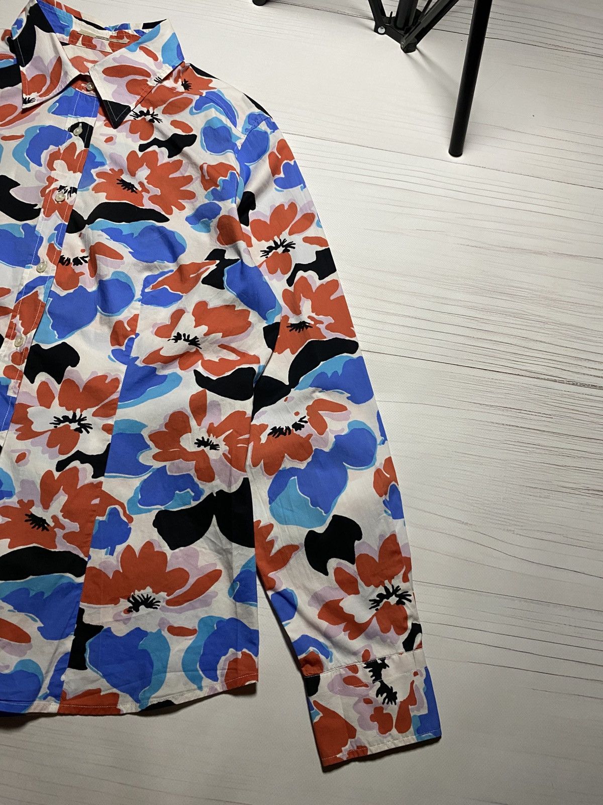 Etro Etro Multicolor Floral Cotton Blend button up Shirt Size XL / US 12-14 / IT 48-50 - 8 Thumbnail