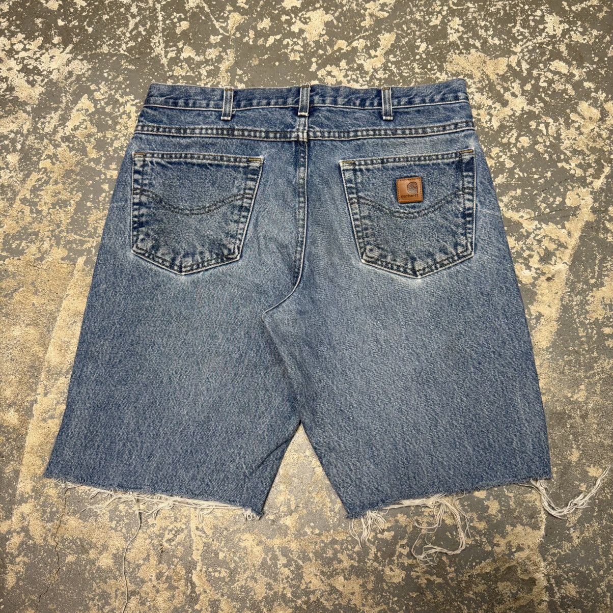 Carhartt Vintage Carhartt Denim Cut Off Workwear Shorts Jorts Size US 34 / EU 50 - 1 Thumbnail