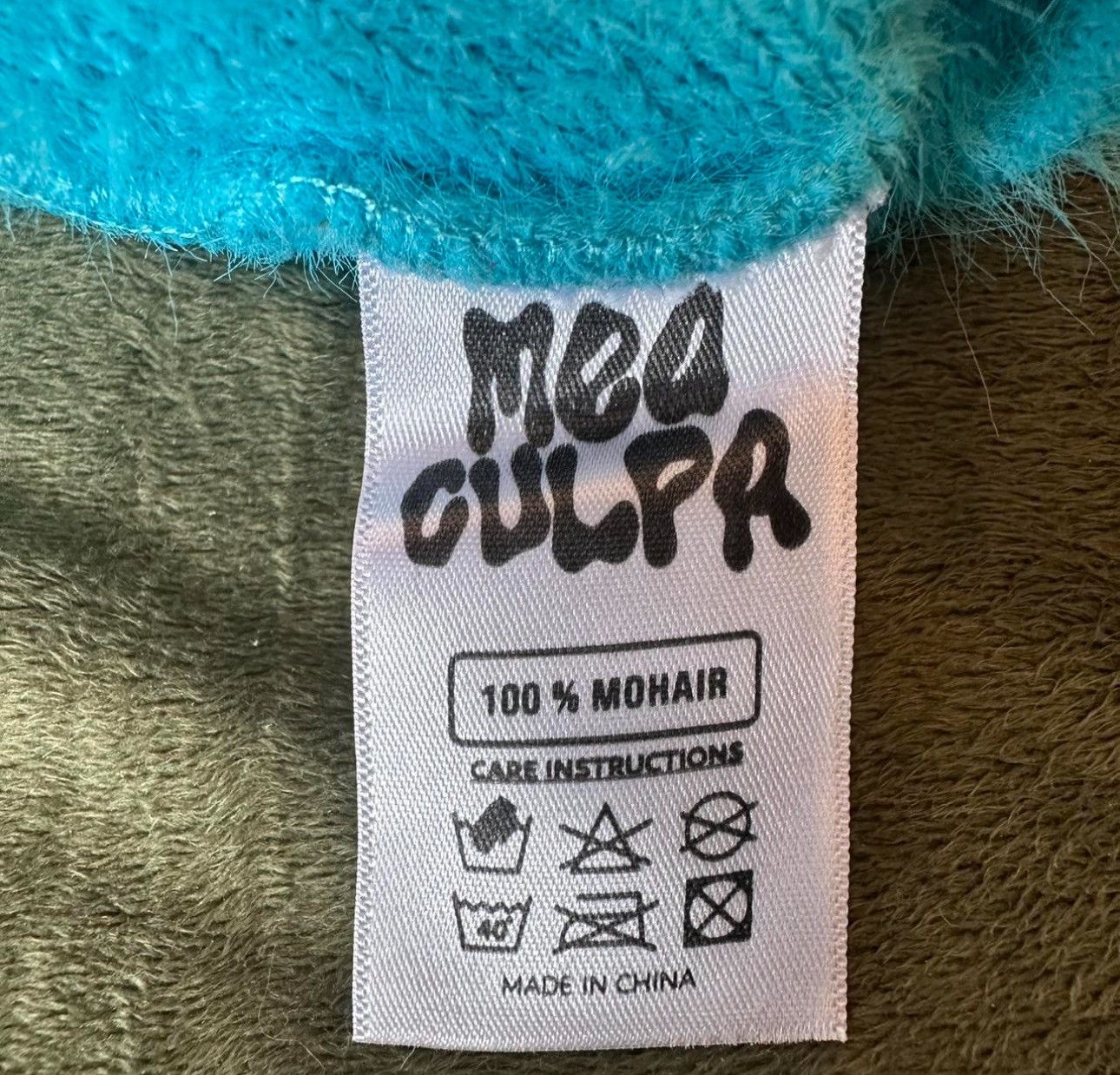 Other Mea culpr fuzzy blue and orange beanie Size ONE SIZE - 3 Thumbnail