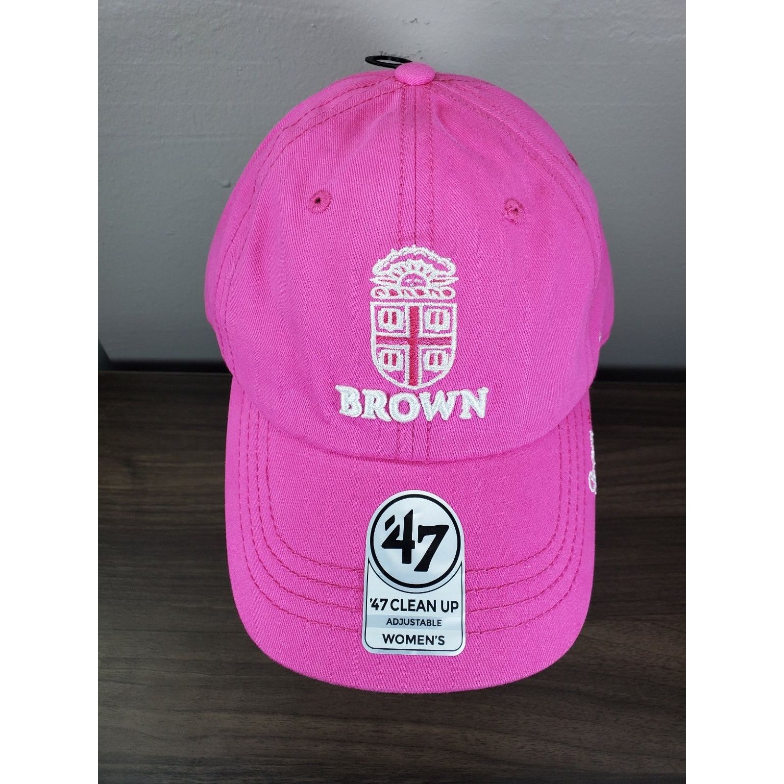 47 Brand × NCAA Brown University Hat '47 Brand Clean Up Pink NCAA Ivy League Size ONE SIZE - 3 Thumbnail