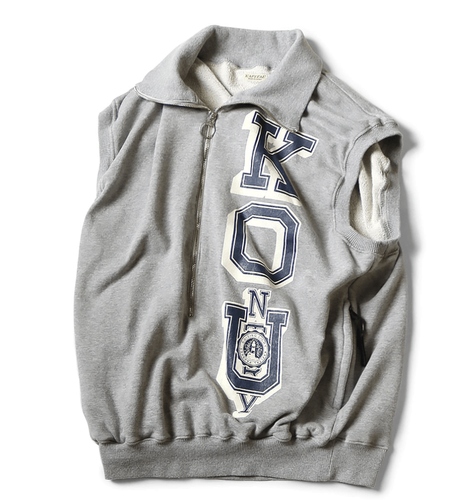 Kapital Kountry 30/- Fur-lined half zip waistcoat (KO_Upt) Size US XL / EU 56 / 4 - 1 Thumbnail