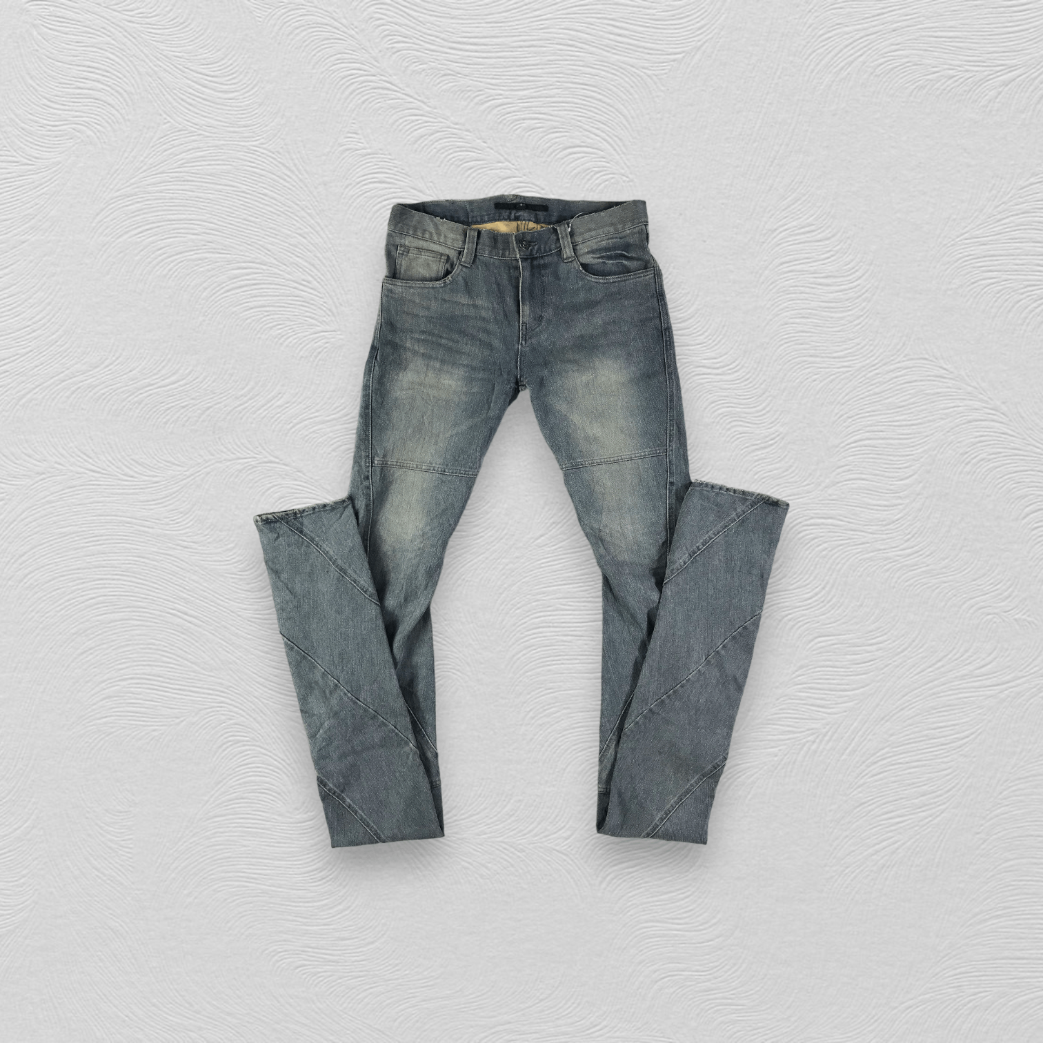 image of No Id Jeans Faded Blue Long Inseam Denim Kj1594, Men's (Size 32)