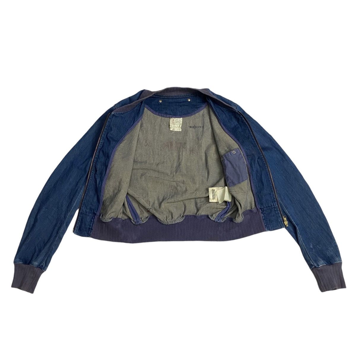 Levi's Made & Crafted × Levi's Vintage Clothing × Vintage Vintage Levis Red denim cropped bomber Size M / US 6-8 / IT 42-44 - 8 Thumbnail