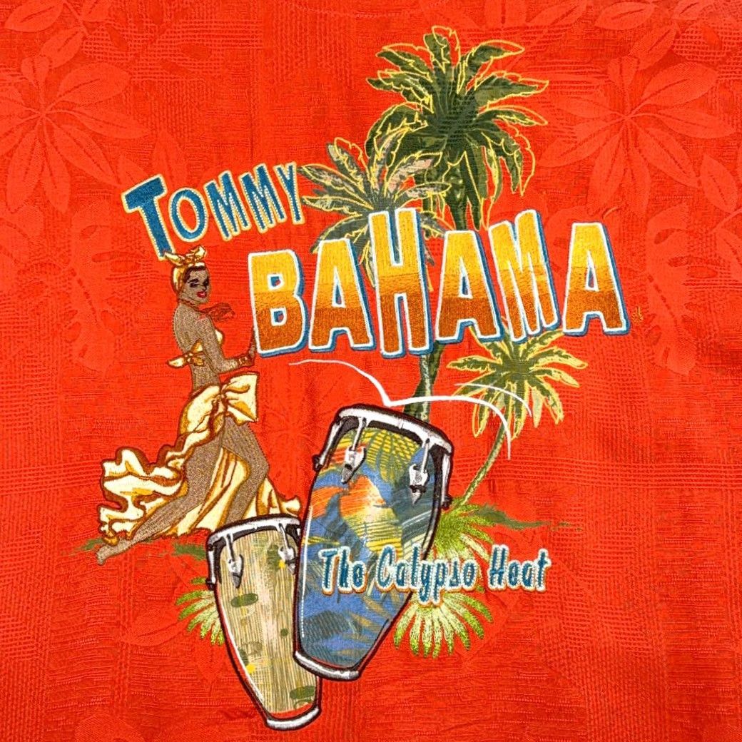 Tommy Bahama VINTAGE Tommy Bahama Shirt Adult EXTRA LARGE Orange Camp Silk Calypso Heat Y2K Size US XL / EU 56 / 4 - 4 Thumbnail