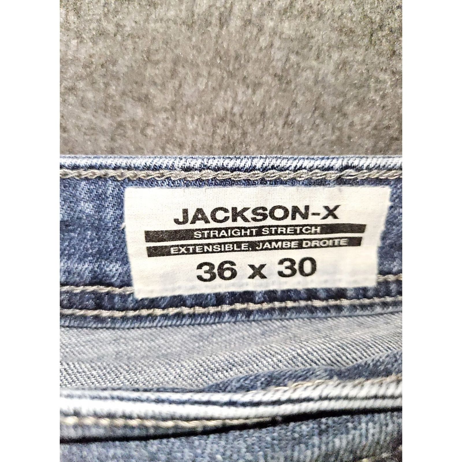 Buffalo David Bitton VINTAGE Buffalo David Bitton Jackson-X Straight Jeans Men's 36x30 Blue Stretch Preppy Size US 36 / EU 52 - 2 Thumbnail