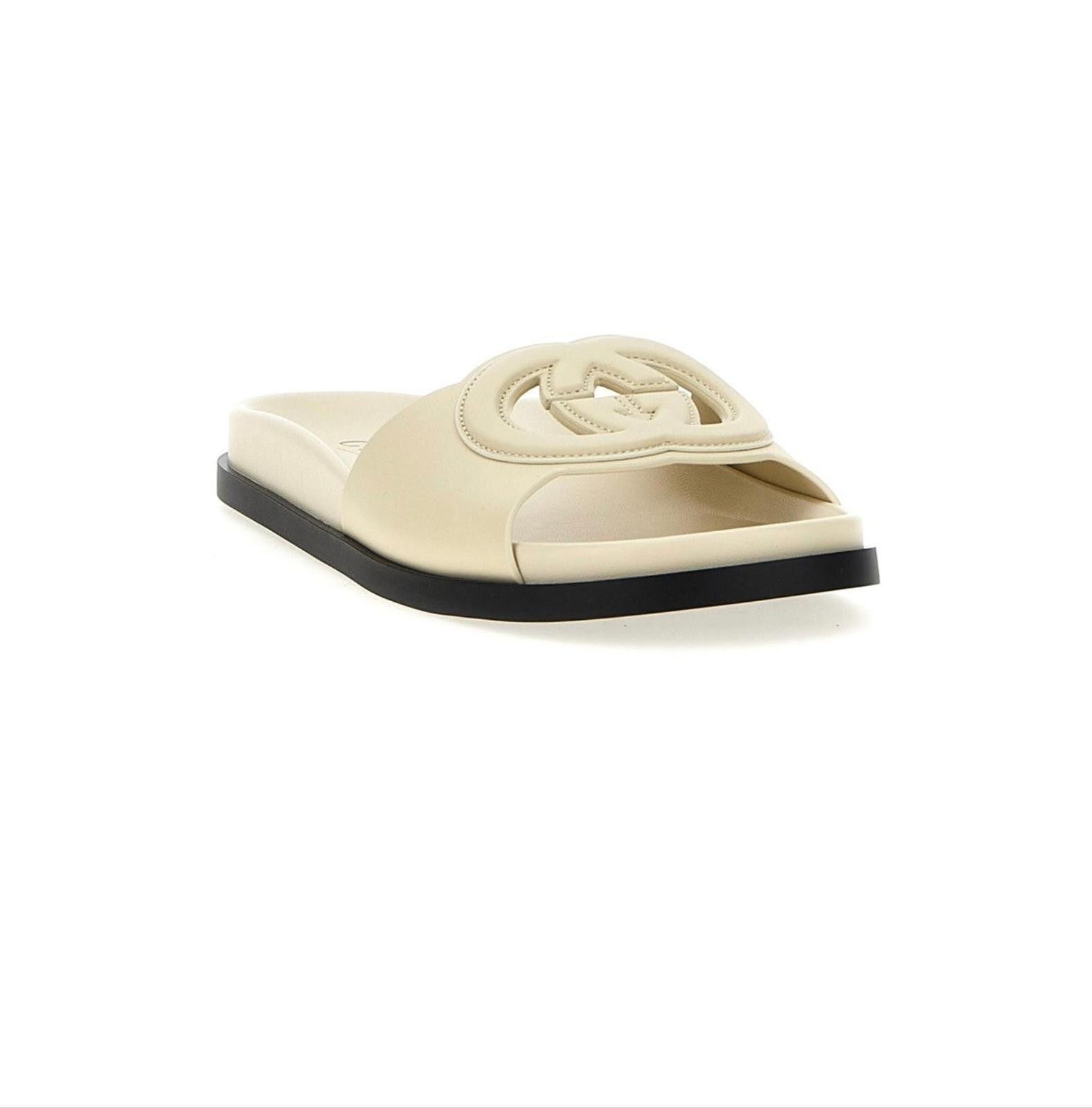 Gucci GUCCI INTERLOCKING G SLIDE SANDAL SIZE 37 Size ONE SIZE - 2 Thumbnail