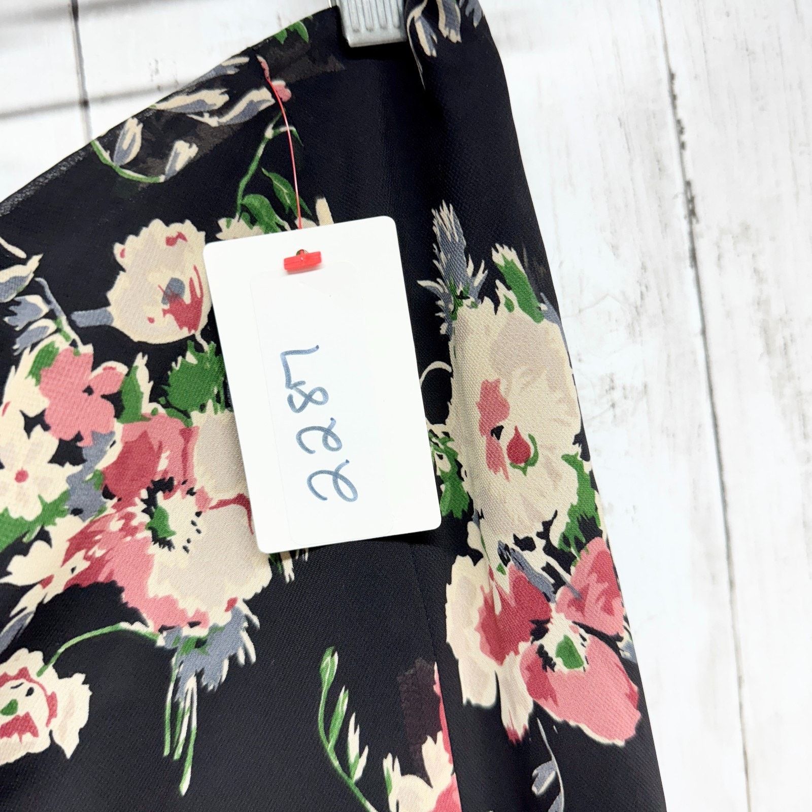 Chaps Chaps Skirt Size Medium Black Multicolor Floral Tube Top Size M / US 6-8 / IT 42-44 - 2 Thumbnail