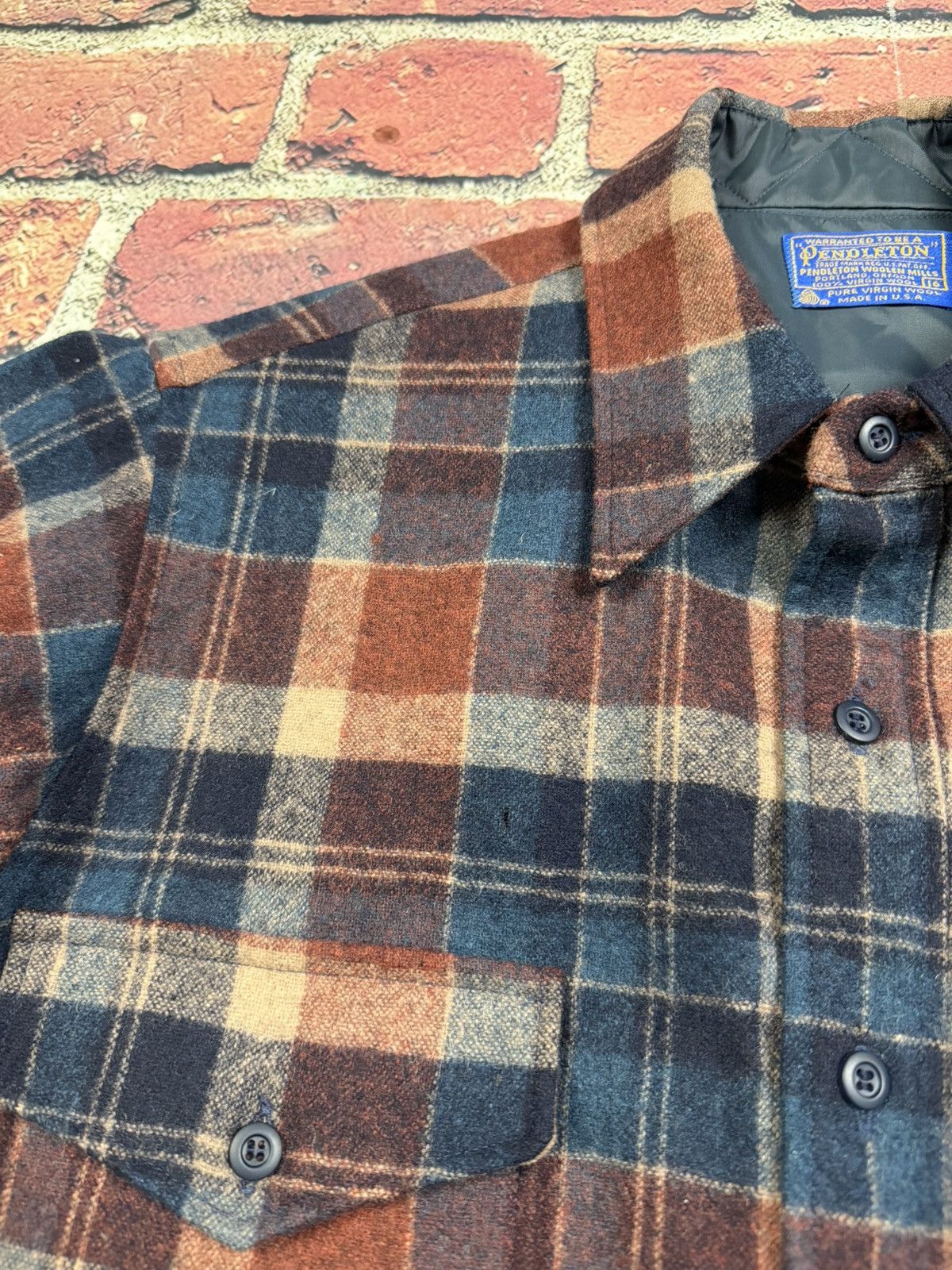 Pendleton Vintage Pendleton Plaid Virgin Wool Button Down Shirt 80s Size US M / EU 48-50 / 2 - 7 Thumbnail