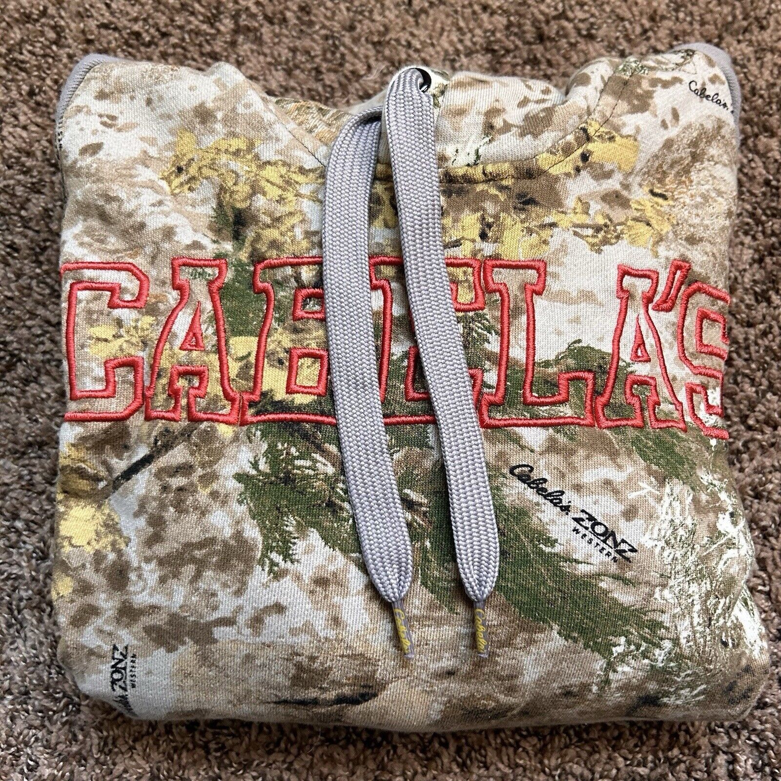 Cabelas Cabela's Camo Hoodie Women's Medium Green Camouflage Size M / US 6-8 / IT 42-44 - 10 Thumbnail