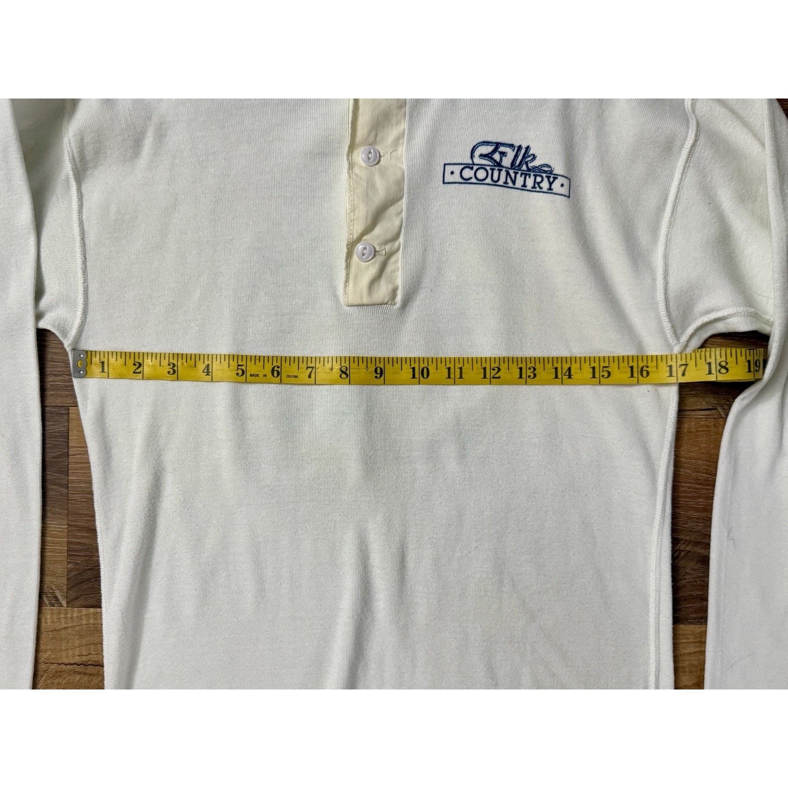 Other Vintage Buffalo Henley Tee men’s Elk Country Graphic RARE Size US M / EU 48-50 / 2 - 5 Thumbnail