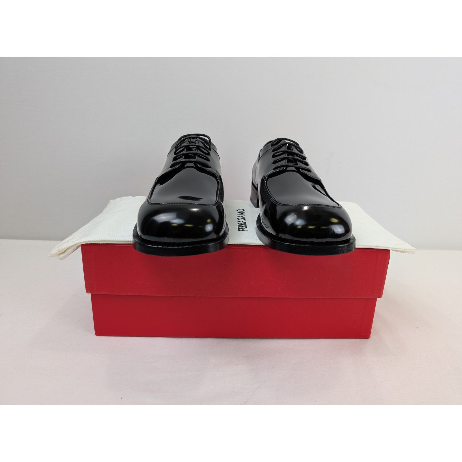Salvatore Ferragamo o1rshd1 Nero Skin Dinamic Leather Shoe Boots in Noir Size US 10 / EU 43 - 18 Thumbnail