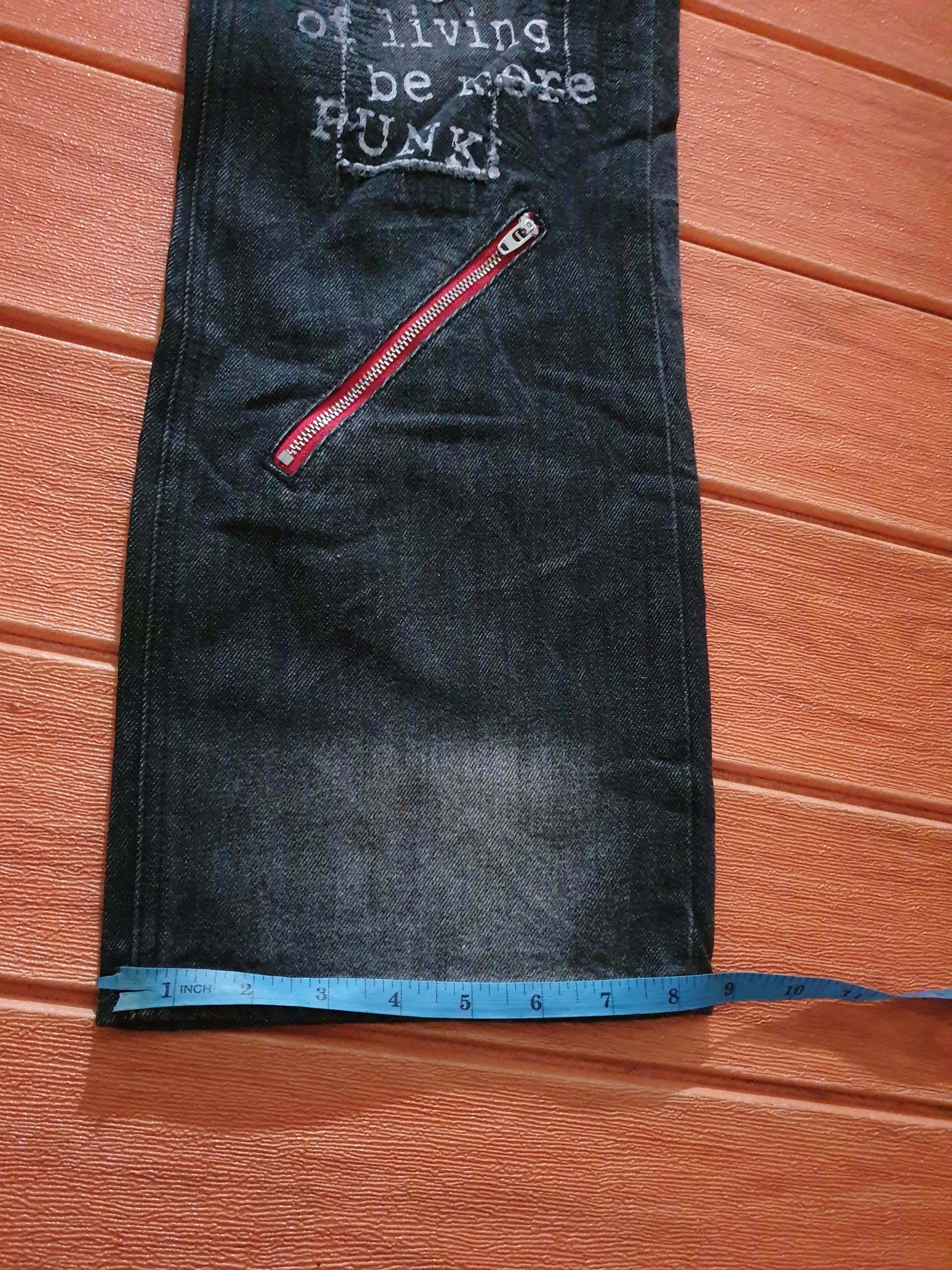 PPFM 🔥Smile Land punk rock Musicians denim pant Size US 30 / EU 46 - 8 Thumbnail