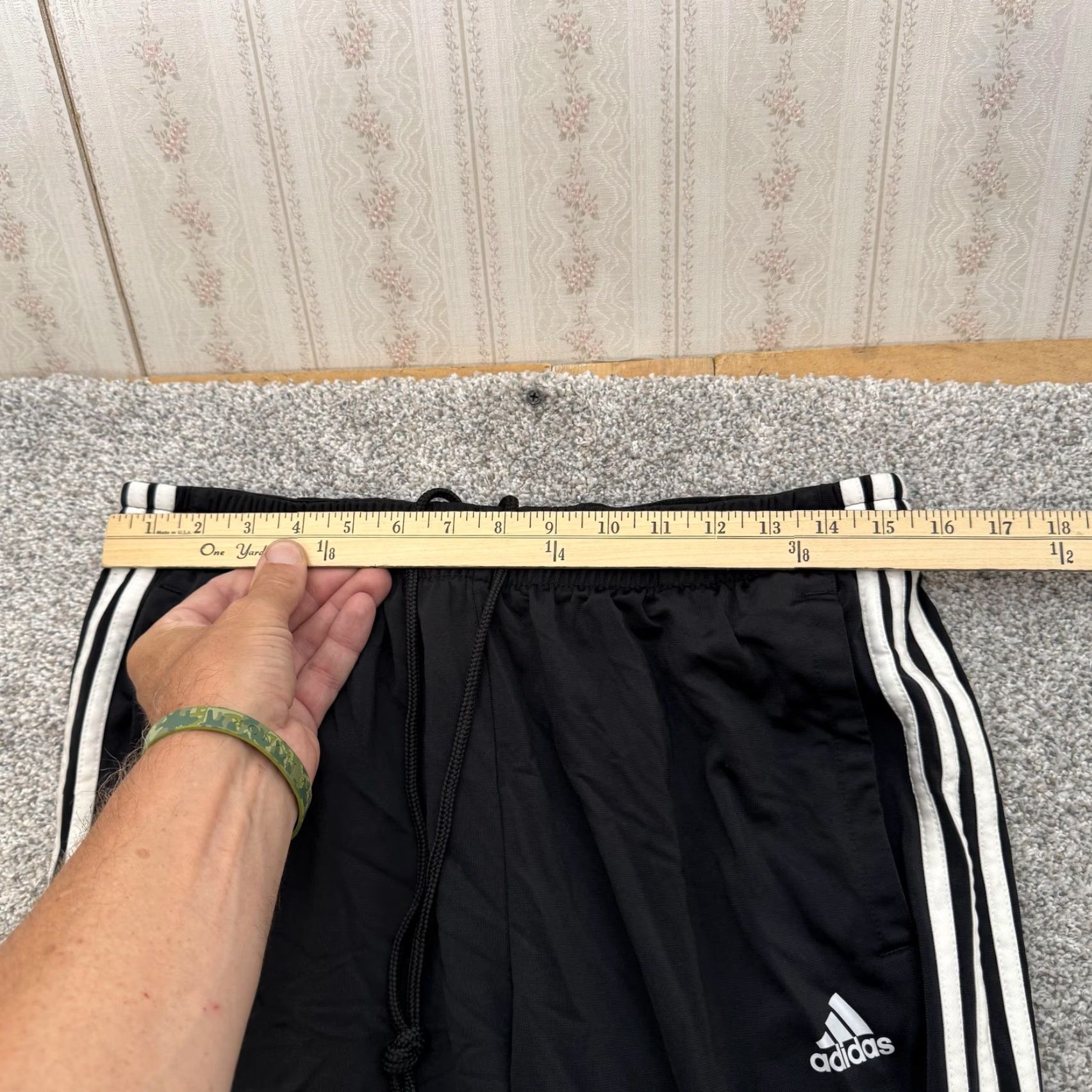 Adidas Adidas Pants Mens XL Black White Three Stripe Track Athletic 31x29 DW4426 AV008 Size US 36 / EU 52 - 2 Thumbnail