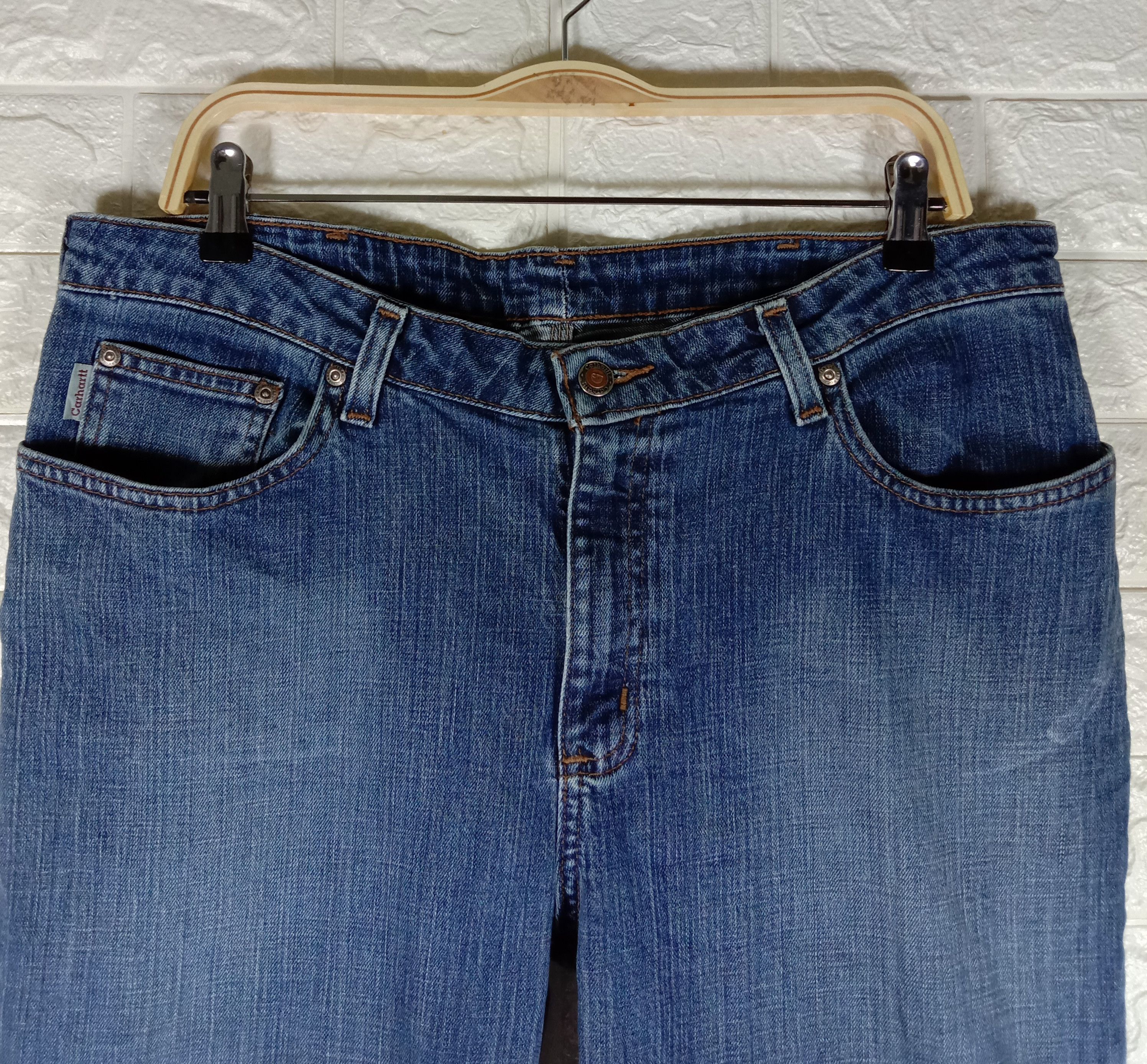 Carhartt Vintage Carhartt Blue Wash Flare Jeans Bell Bottom Denim Size 32" / US 10 / IT 46 - 2 Thumbnail