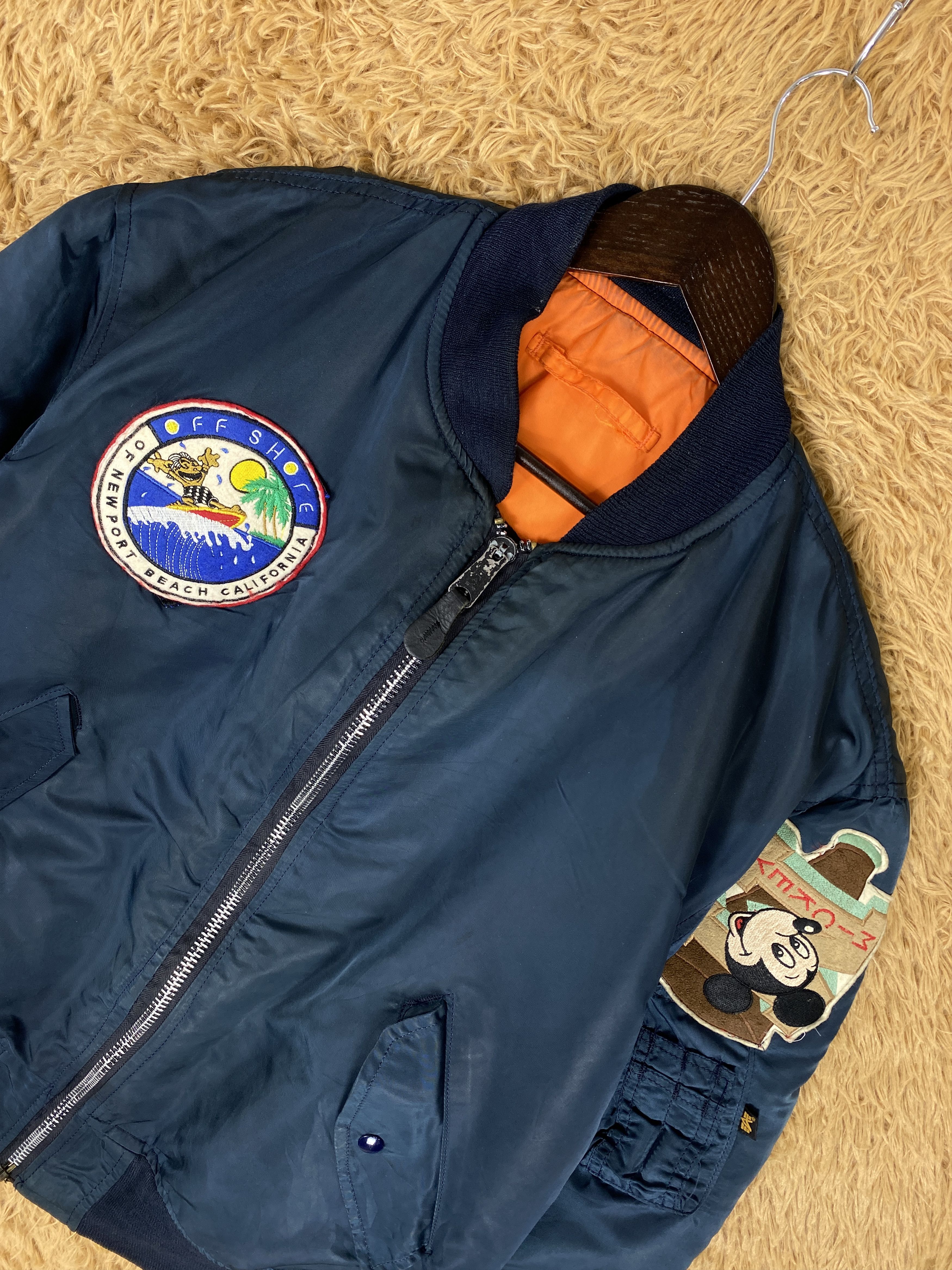 Alpha Industries Vintage Alpha Industries Reversible Bombers Jacket J2020 Size US XL / EU 56 / 4 - 3 Thumbnail