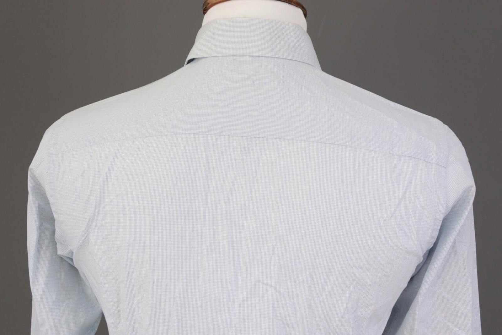 Eton Eton Slim Fit Blue Printed Button Down Shirt Size 38 / 15 Size US M / EU 48-50 / 2 - 8 Thumbnail