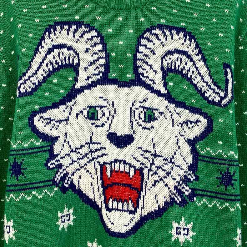 Gucci Gucci Green horn tiger head inlaid wool round-neck long-sle Size US S / EU 44-46 / 1 - 4 Thumbnail