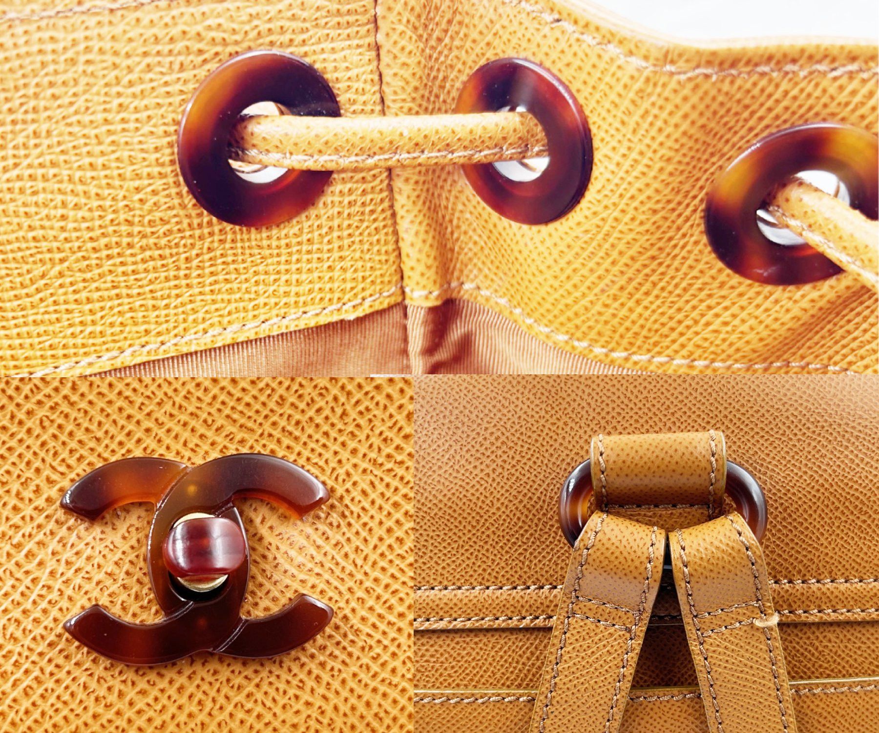 Chanel Chanel New Vintage Brown Caviar Faux Tortoiseshell Backpack Size ONE SIZE - 7 Thumbnail