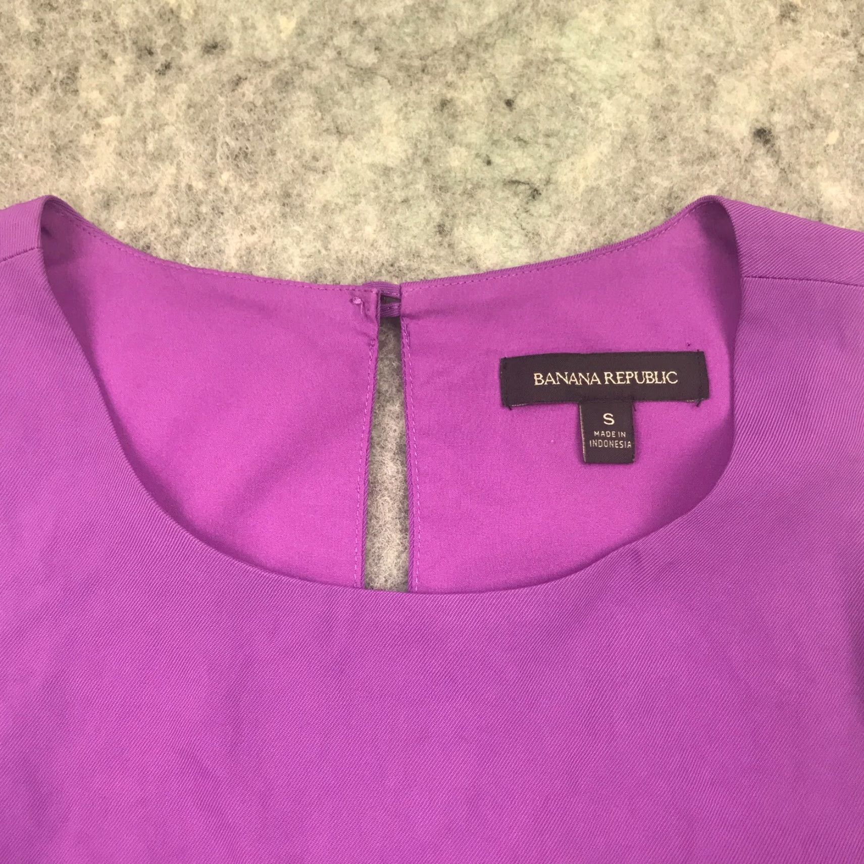 Banana Republic Banana Republic Womens Shirt Tank Top Small Purple Sleeveless Blouse Size S / US 4 / IT 40 - 4 Thumbnail