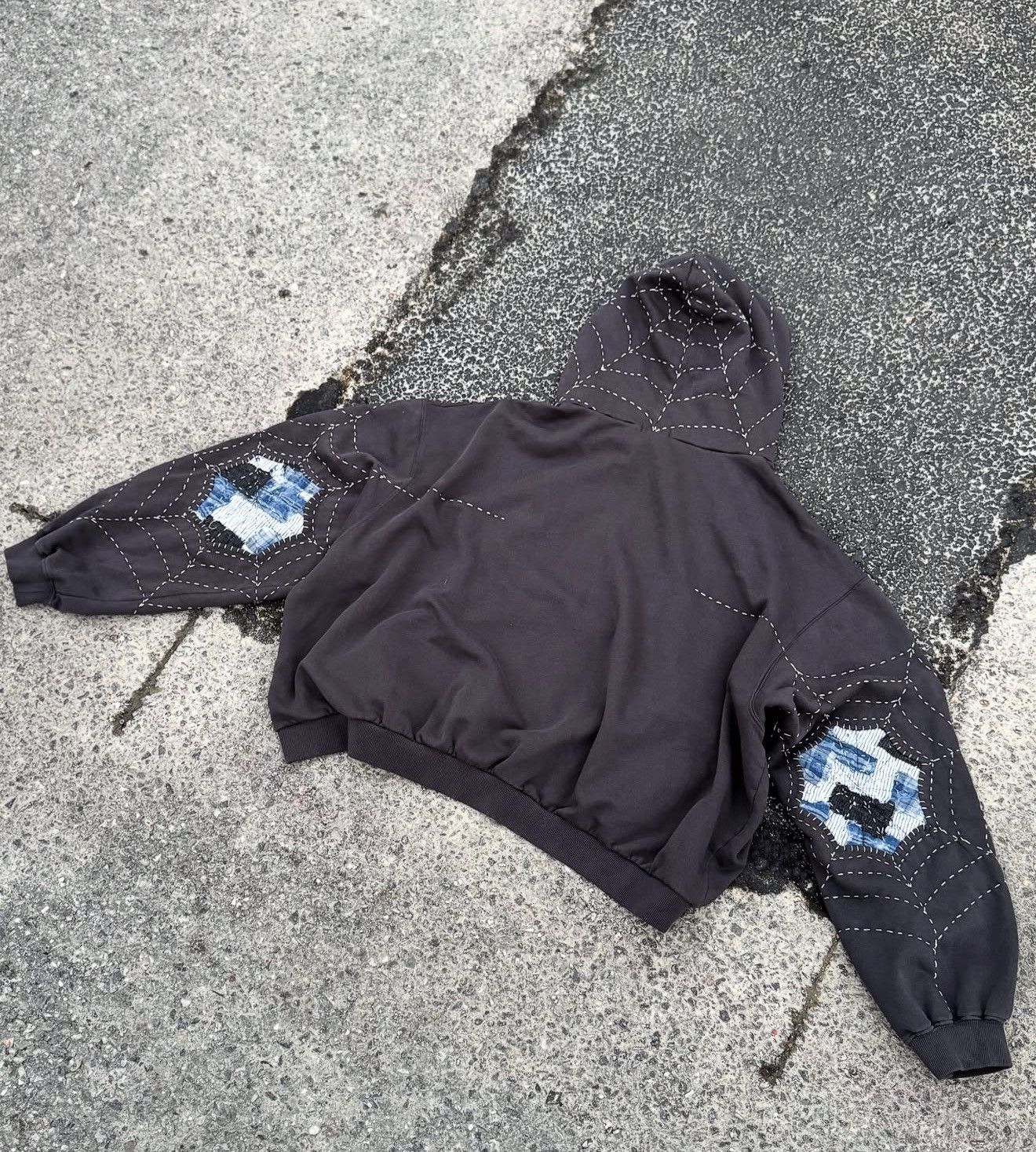 Other KNOWS x Bedford Brooklyn Custom Spider Boro Sashiko Hoodie Size US XL / EU 56 / 4 - 4 Thumbnail