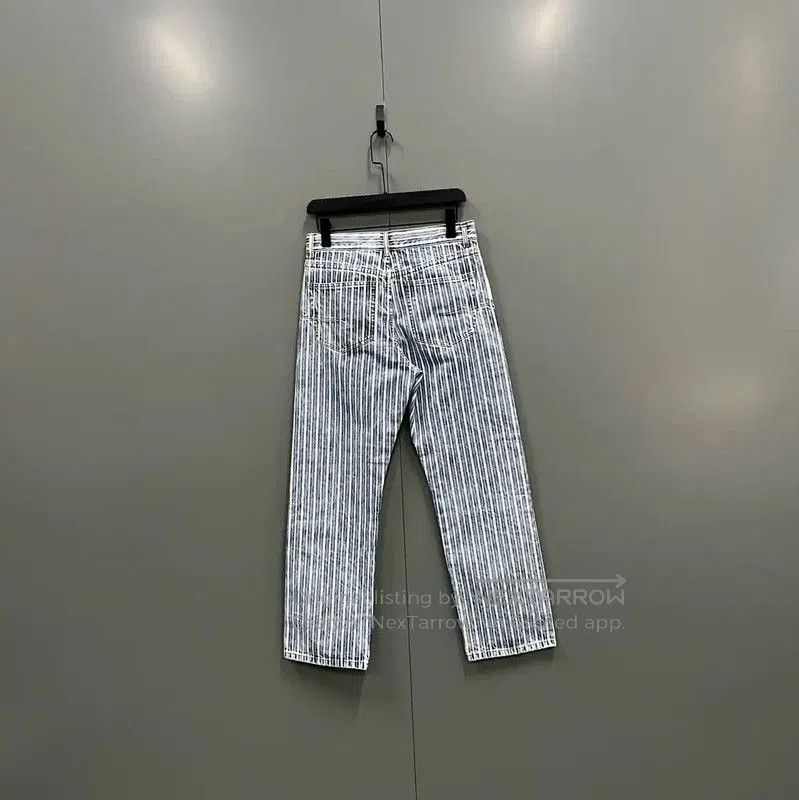 Dior Dior Summer Blue Cotton Striped Casual Pants . Size 28" / US 6 / IT 42 - 2 Thumbnail