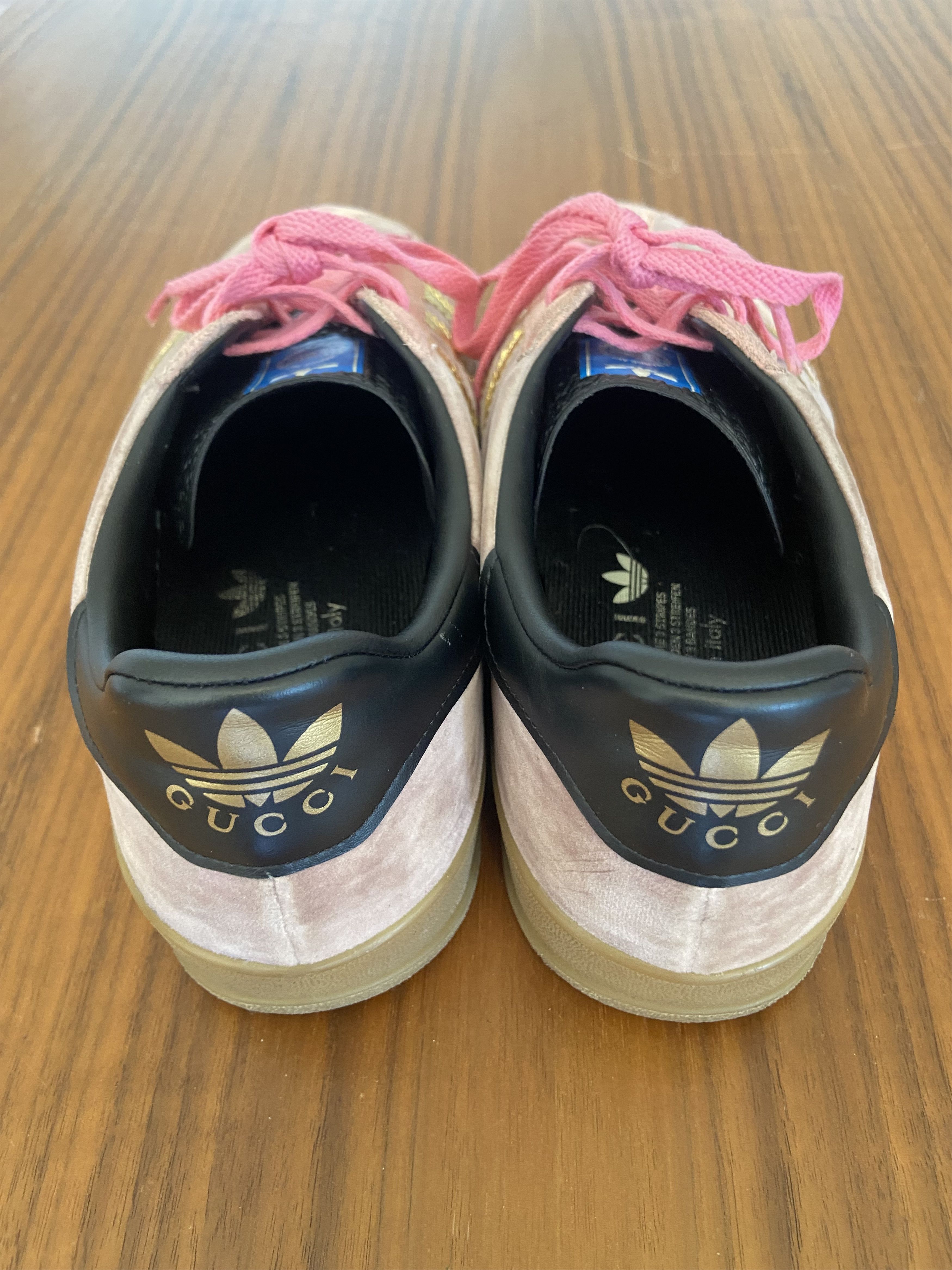 Adidas × Gucci Adidas X Gucci Gazelle Pink Velvet Size US 10 / IT 40 - 5 Thumbnail