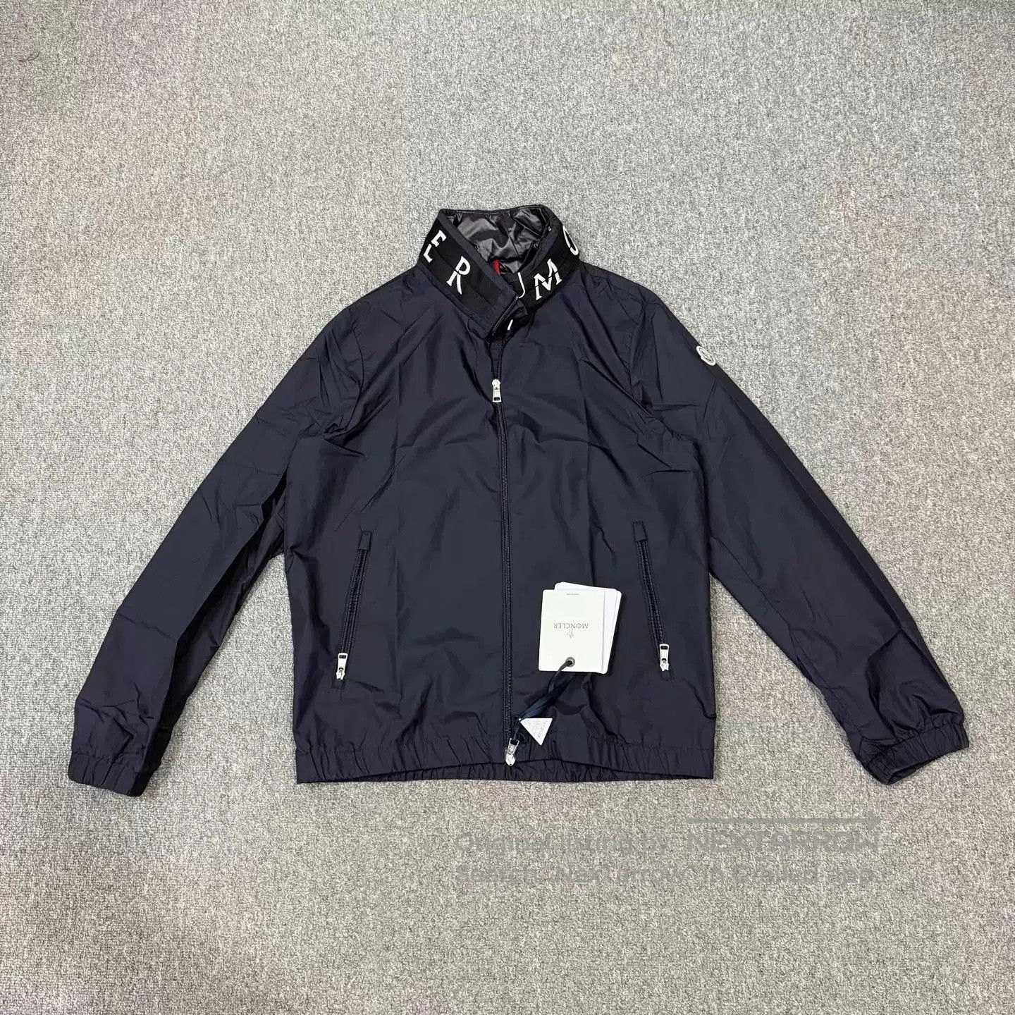Moncler Blue Lightweight Zip-Up Jacket Size M. Size US M / EU 48-50 / 2 - 1 Thumbnail