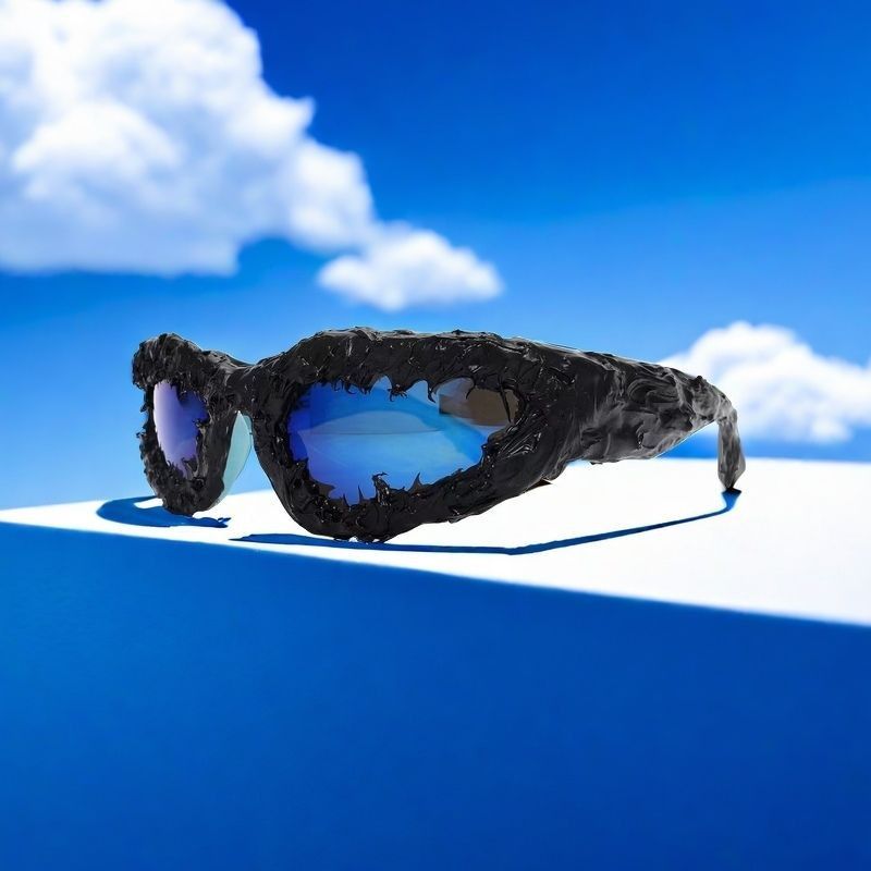 Electric Visual Vibe Street ins style custom avant-garde sunglasses Size ONE SIZE - 2 Thumbnail