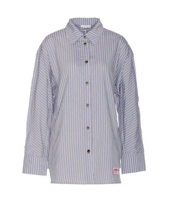 Ganni GANNI Women Shirts W0312 326 Blue Size M / US 6-8 / IT 42-44 - 1 Thumbnail