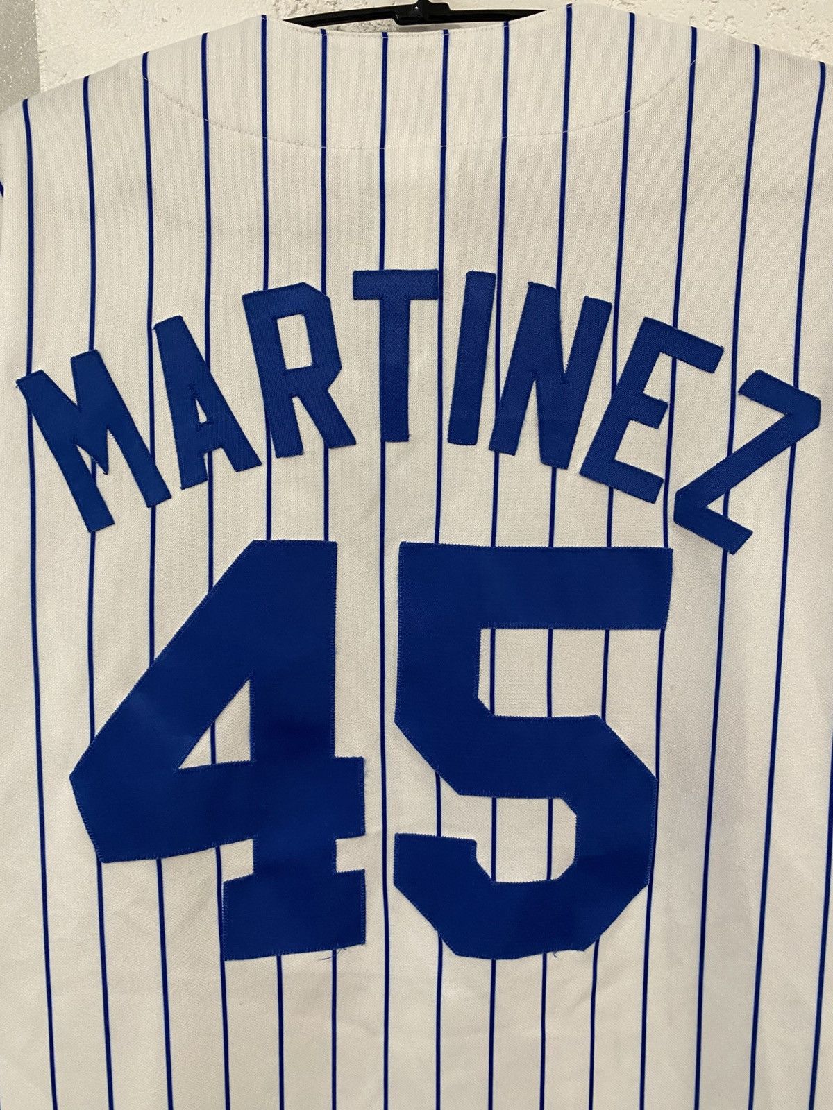 MLB Majestic Mets Pedro Martinez 45 Made in USA jersey Size: L Size US L / EU 52-54 / 3 - 8 Thumbnail