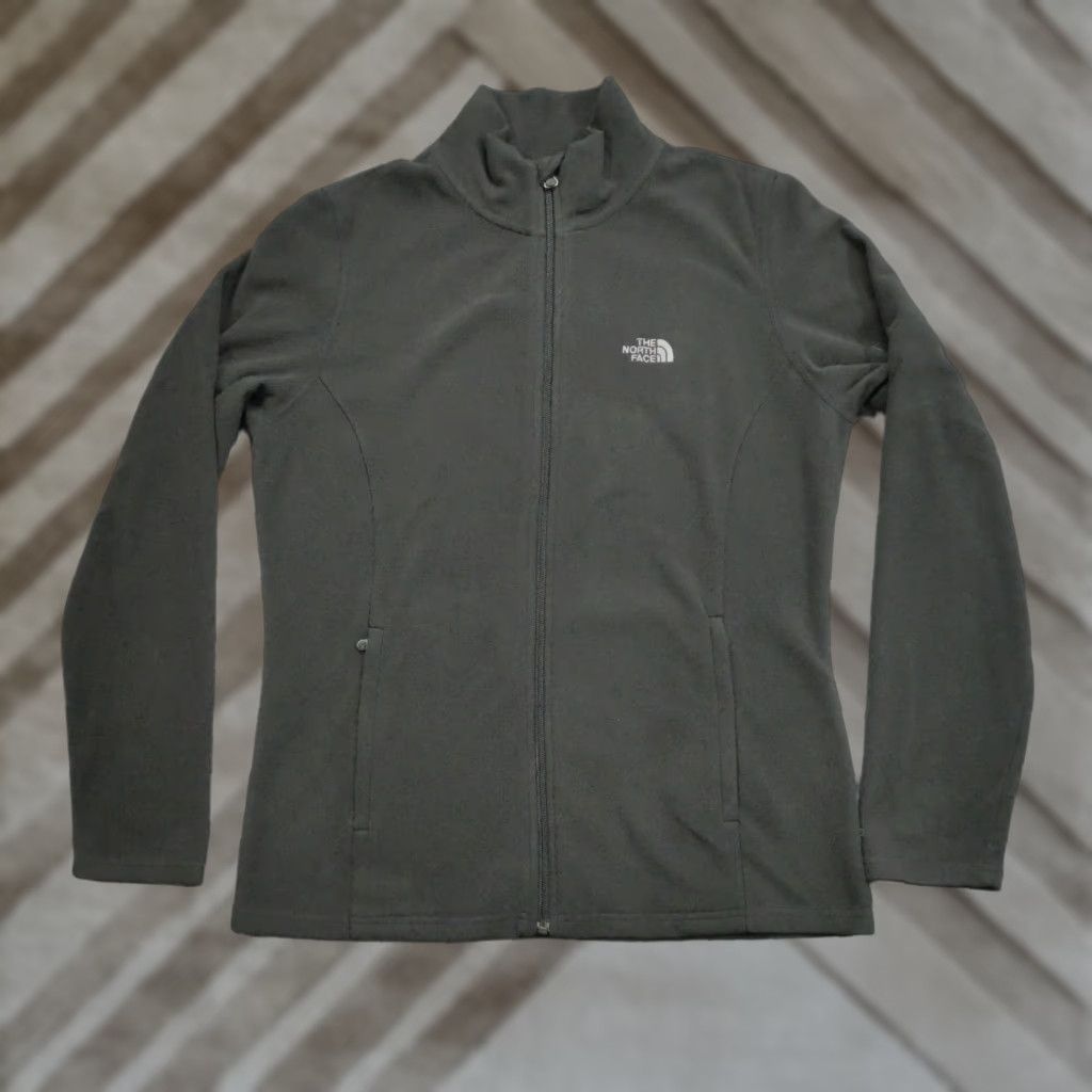 The North Face The North Face Jacket Womens L Grey Full Zip Fleece TKA 100 Size L / US 10 / IT 46 - 1 Thumbnail