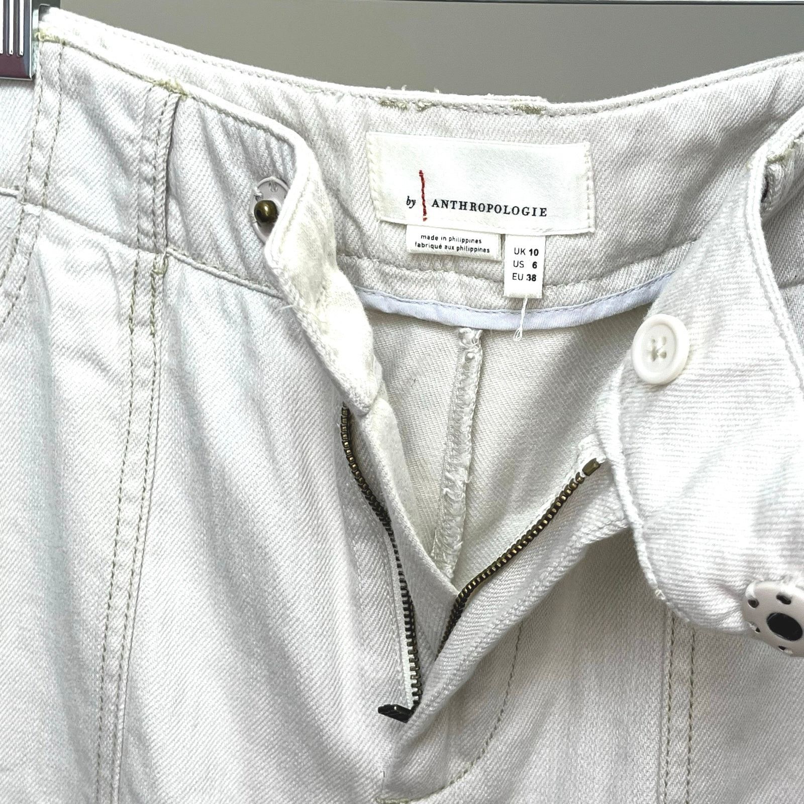 Anthropologie By Anthropologie Cropped Wide Leg Cargo Pants Size 6 Size 28" / US 6 / IT 42 - 4 Thumbnail