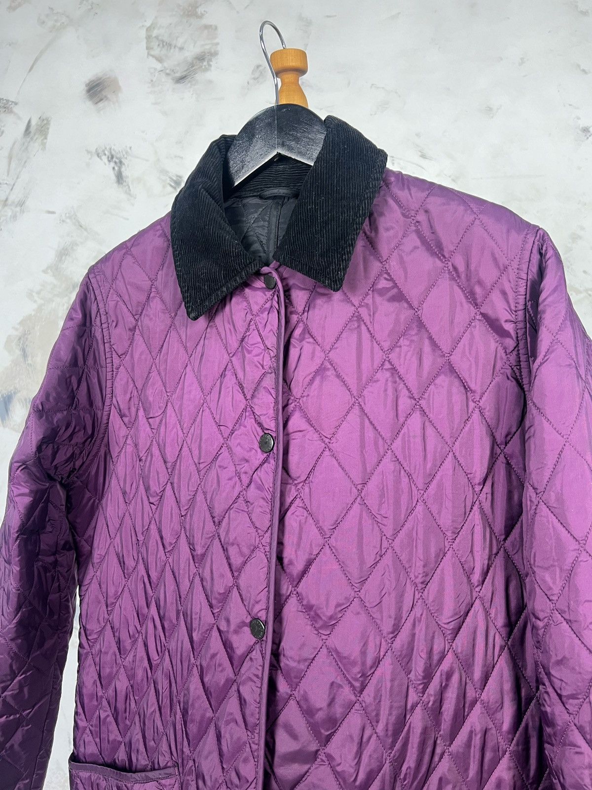 Barbour Barbour Purple Quilted Jacket Size USA 8 UK 12 Size M / US 6-8 / IT 42-44 - 3 Thumbnail