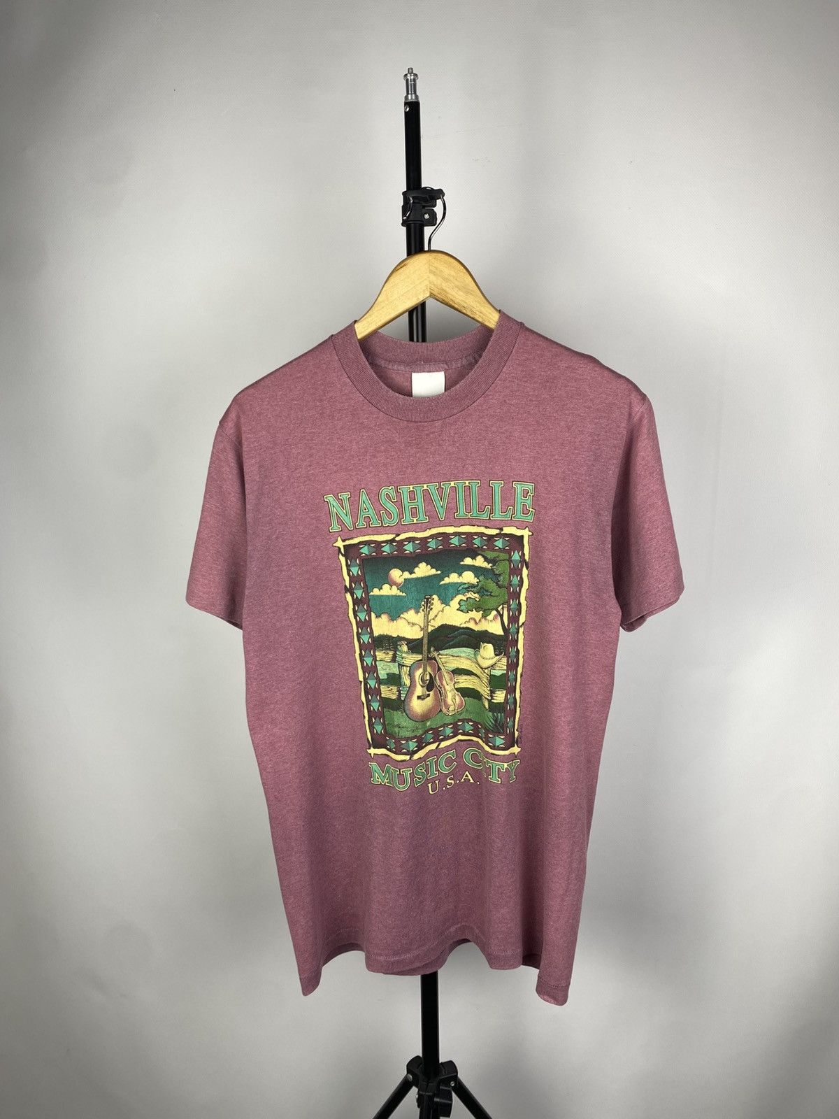 Other Vintage 90s NASHVILLE Music City USA Art logo T-Shirt Size US M / EU 48-50 / 2 - 1 Thumbnail
