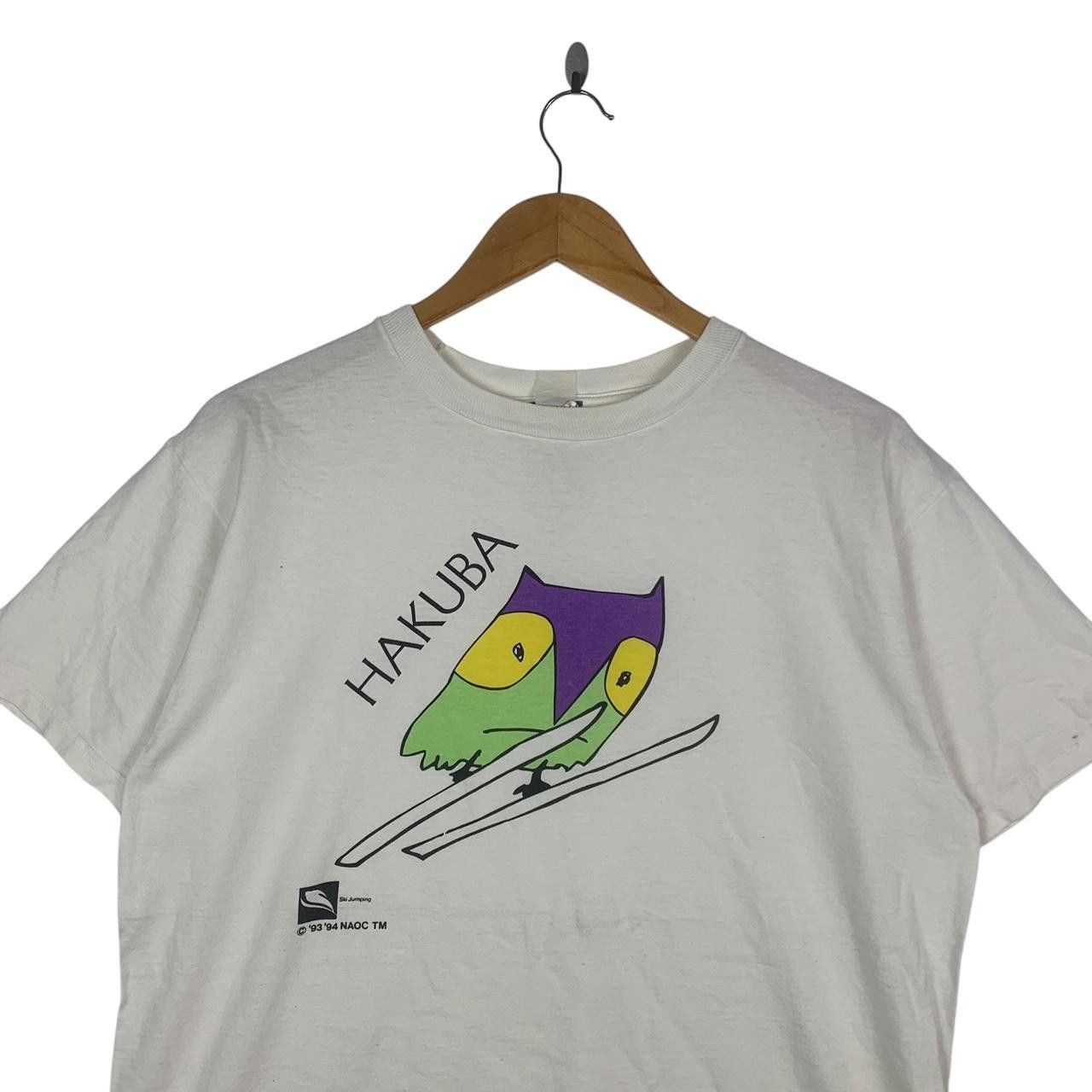Vintage Vintage 1998 NAGANO WINTER OLYMPIC Hakuba Ski Tee Shirt Size US M / EU 48-50 / 2 - 2 Thumbnail