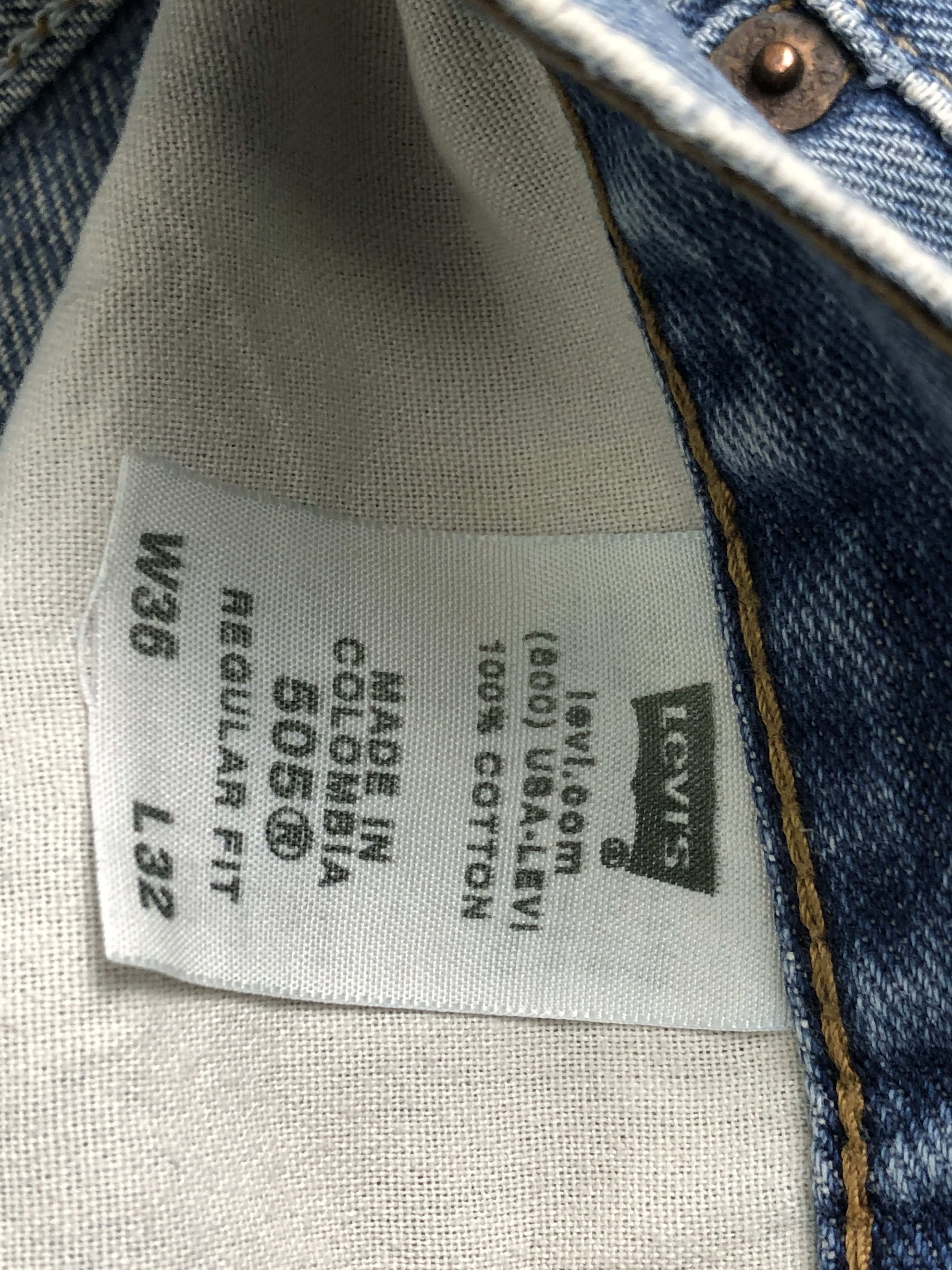 Levi's × Vintage Vintage Levis 505 Faded Blue Jeans DP2475 Size US 34 / EU 50 - 7 Thumbnail
