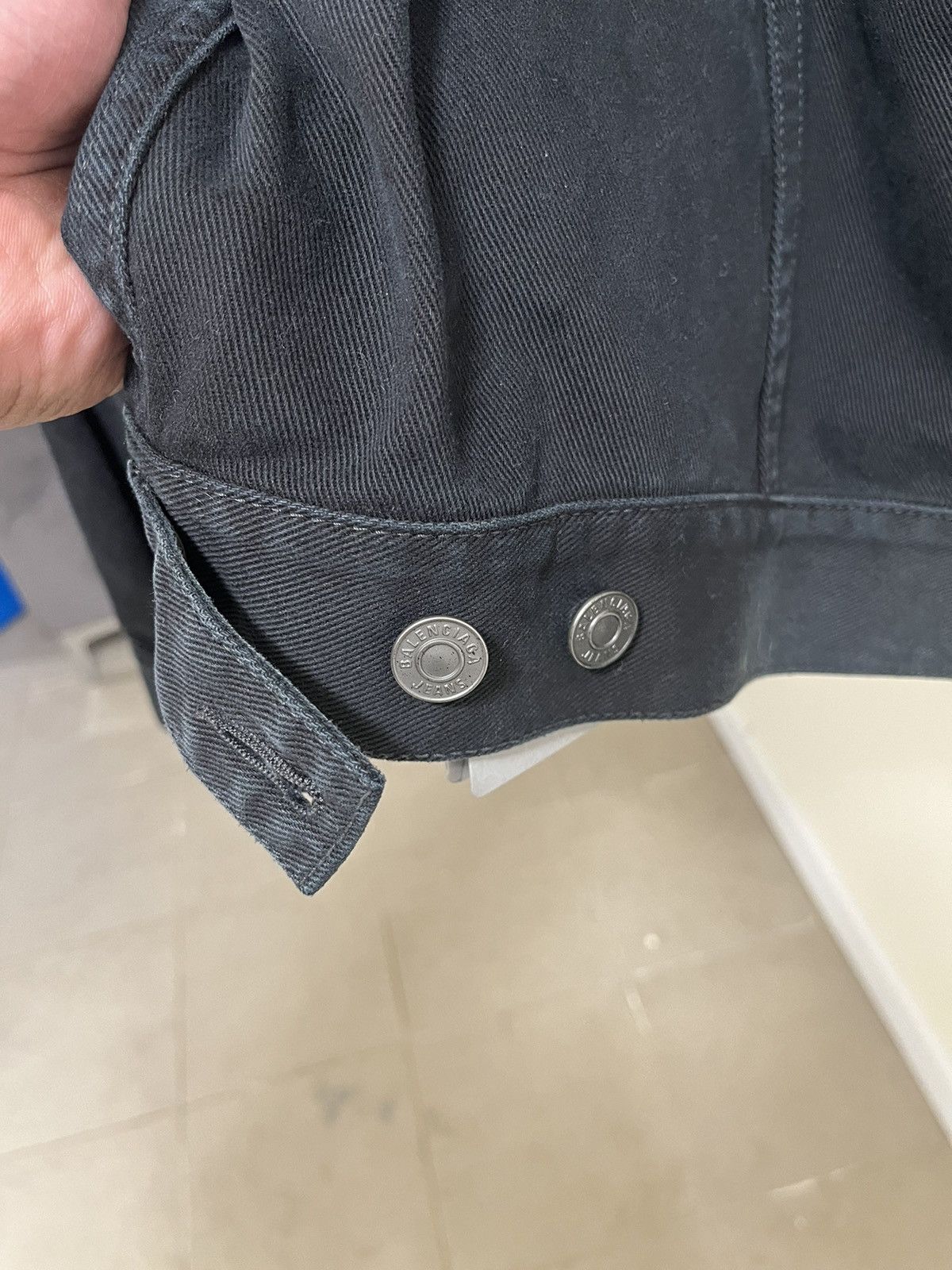 Balenciaga Balenciaga Oversized Denim Jacket Sz XS Size US XS / EU 42 / 0 - 8 Thumbnail