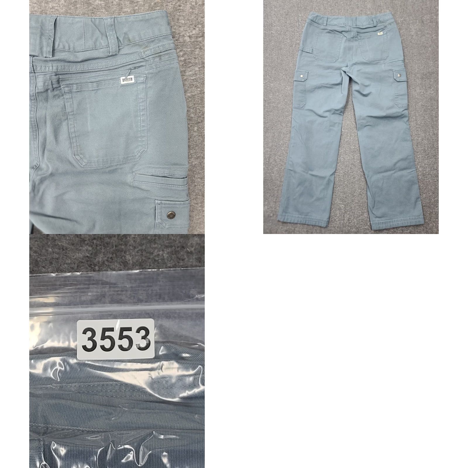CO Duluth Trading Co Women Fire Hose Cargo Pants Blue 12x31 Cotton Spandex Coolmax Pockets Work Outdoors Size 34" / US 12 / IT 48 - 10 Thumbnail