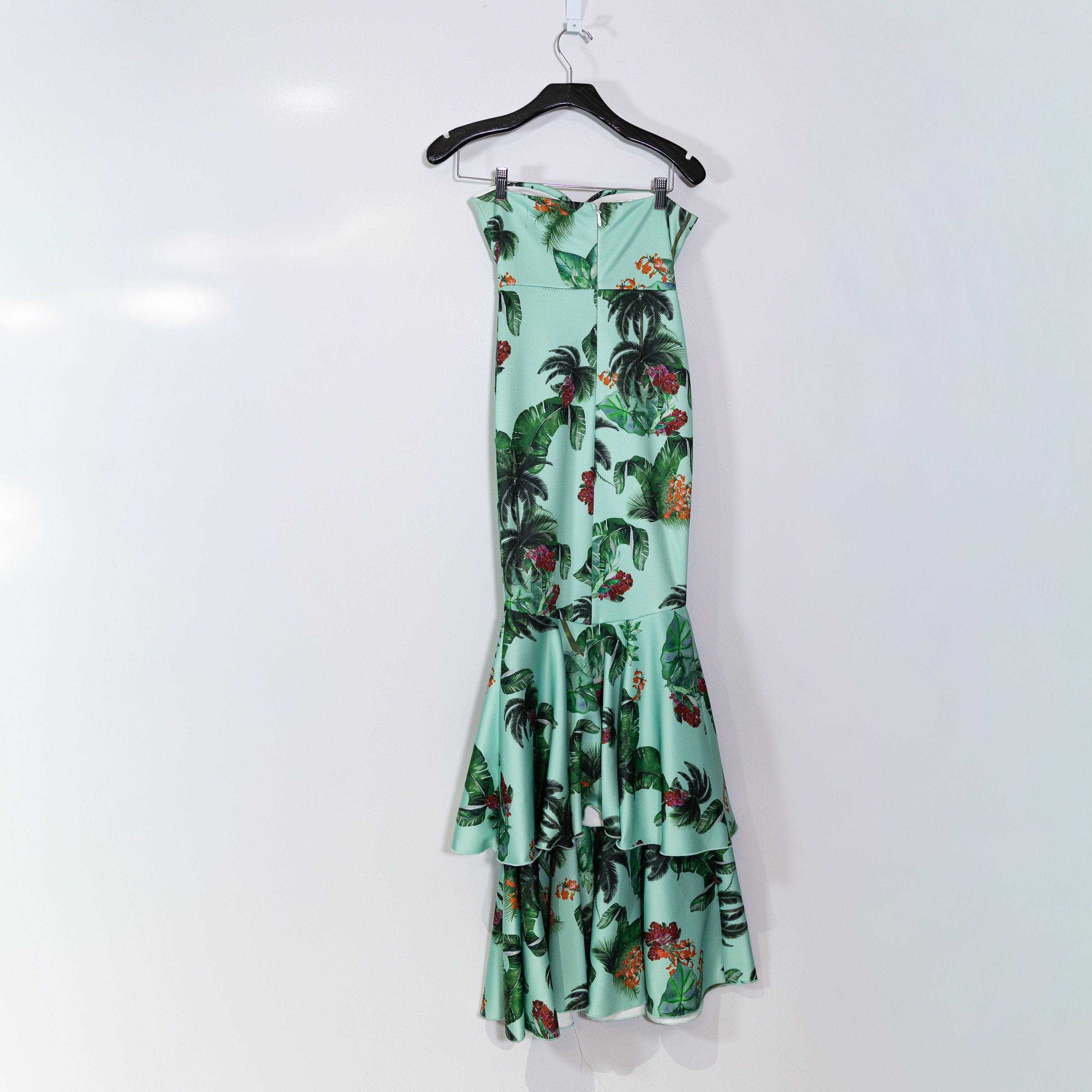 Other Meghan Los Angeles Strapless Ruffle Tropical Size S / US 4 / IT 40 - 4 Thumbnail