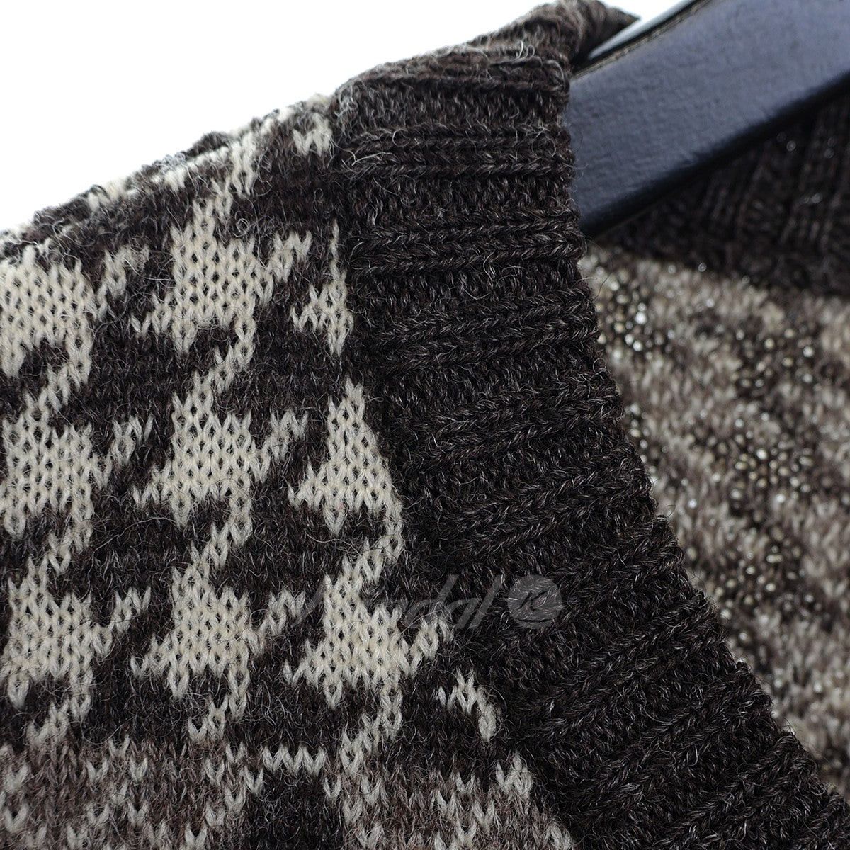 Number (N)ine Number (N)ine 02AW pattern crew glue zip cardigan Size US M / EU 48-50 / 2 - 5 Thumbnail