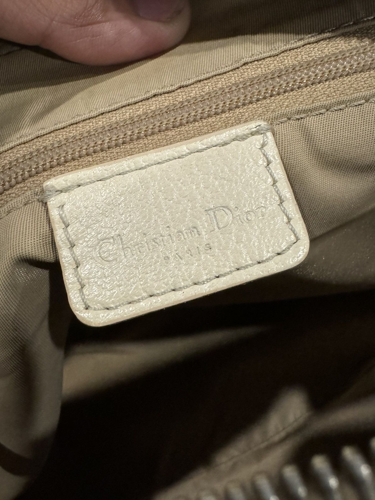 Dior Dior Vintage Beige Flower Trotter Oblique Monogram (2004) Size ONE SIZE - 15 Thumbnail