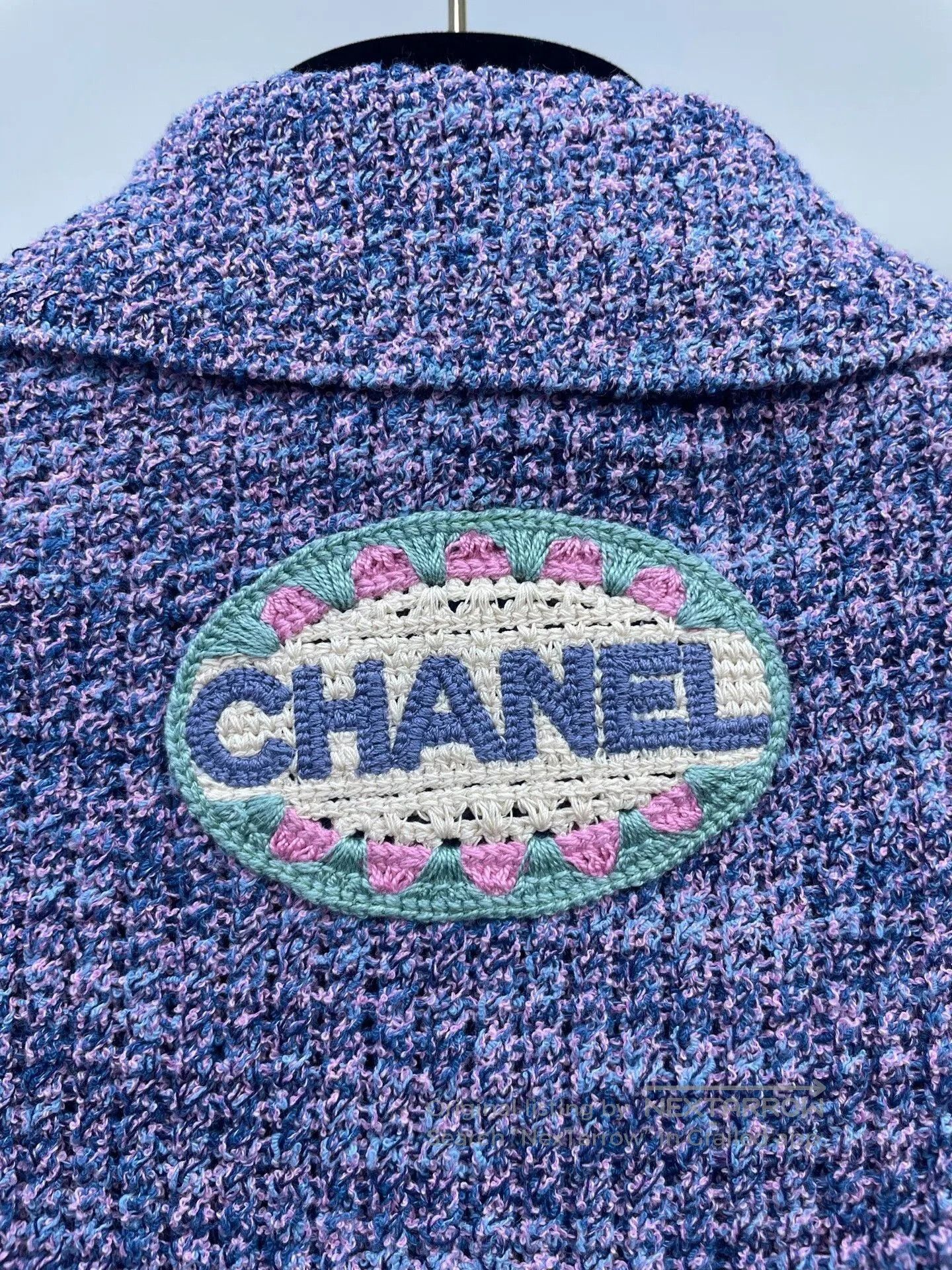 Chanel Chanel 25P Embroidered Knit Cardigan. Size XS / US 0-2 / IT 36-38 - 3 Thumbnail