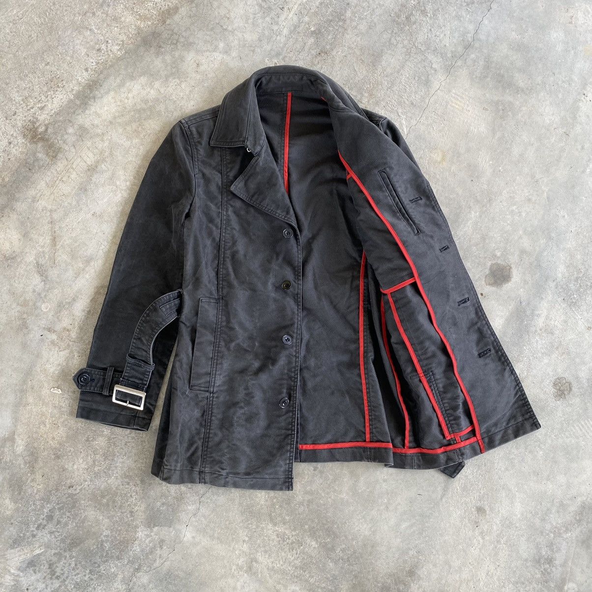 Japanese Brand × semanticdesign SEMANTIC DESIGN Belted Black Coat Size US M / EU 48-50 / 2 - 2 Thumbnail