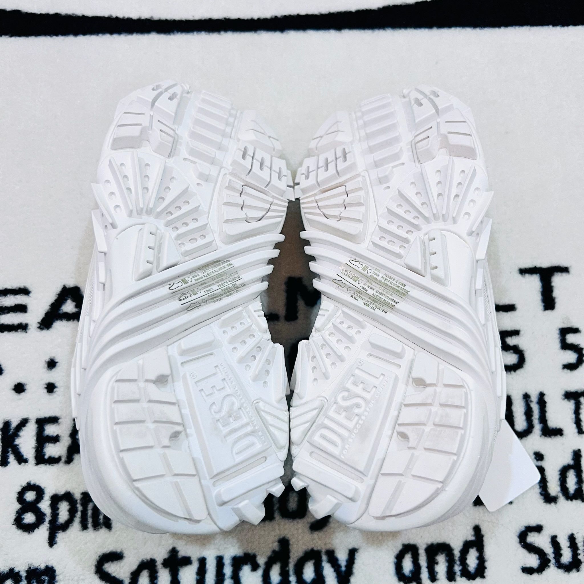 Diesel Diesel S Prototype Low-top White & Cream Sneakers Shoes Size US 6 / IT 36 - 7 Thumbnail