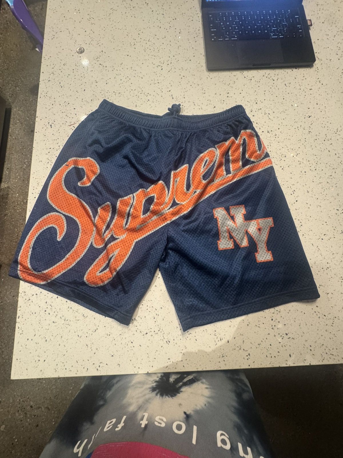 Supreme Supreme Big Script Mesh Shorts Size US 30 / EU 46 - 1 Thumbnail