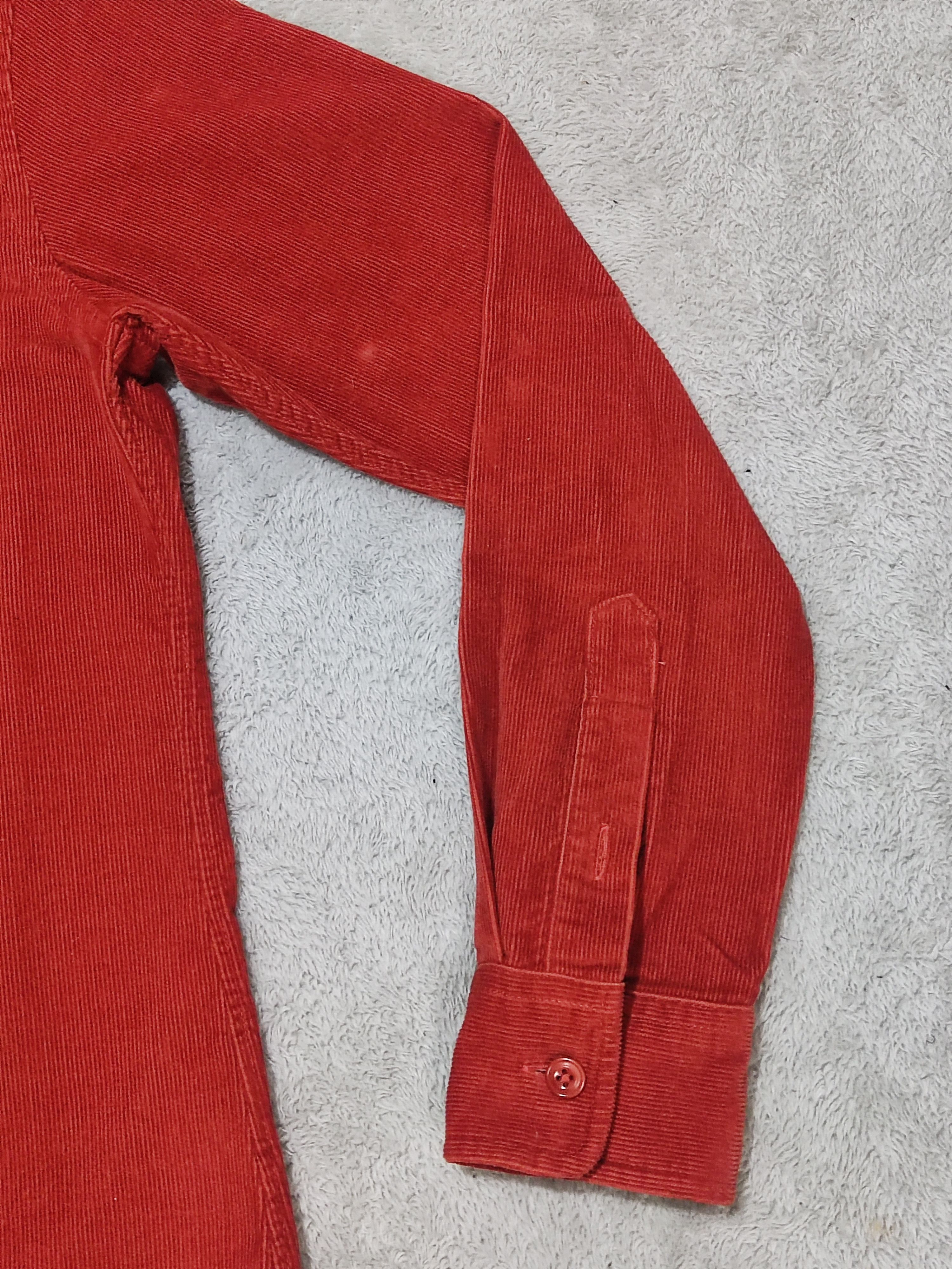 Polo Ralph Lauren VTG Polo Sport Ralph Lauren Sportswoman Red Corduroy Shirt Size S / US 4 / IT 40 - 6 Thumbnail