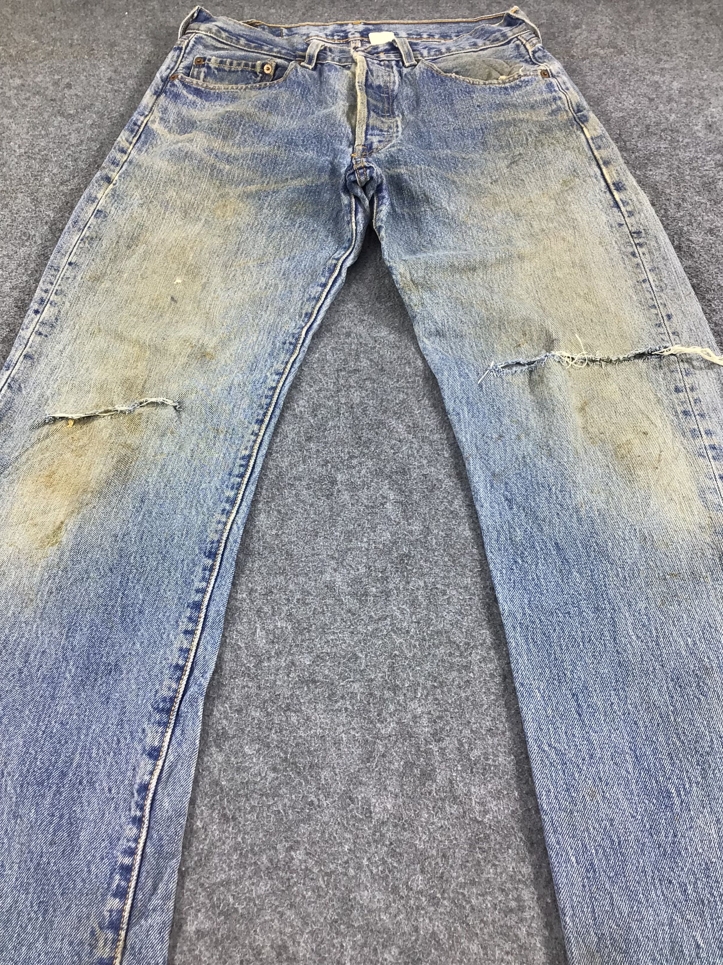 Levi's Vintage Levi's 501 Jeans Rusty Wash Distressed Denim KJ284 Size US 30 / EU 46 - 3 Thumbnail