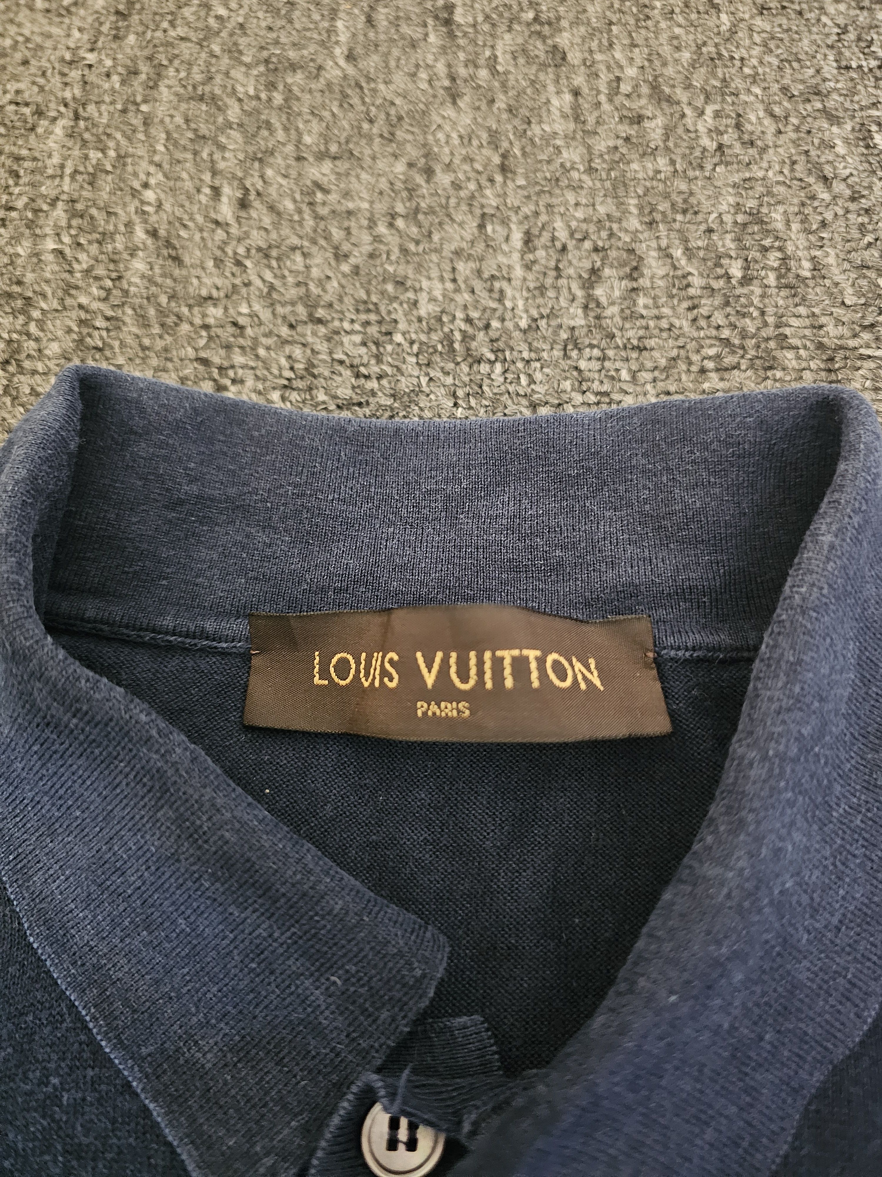 Louis Vuitton Louis Vuitton Men's Blue Cotton Silk Blend Polo Shirt Size M Size US S / EU 44-46 / 1 - 3 Thumbnail