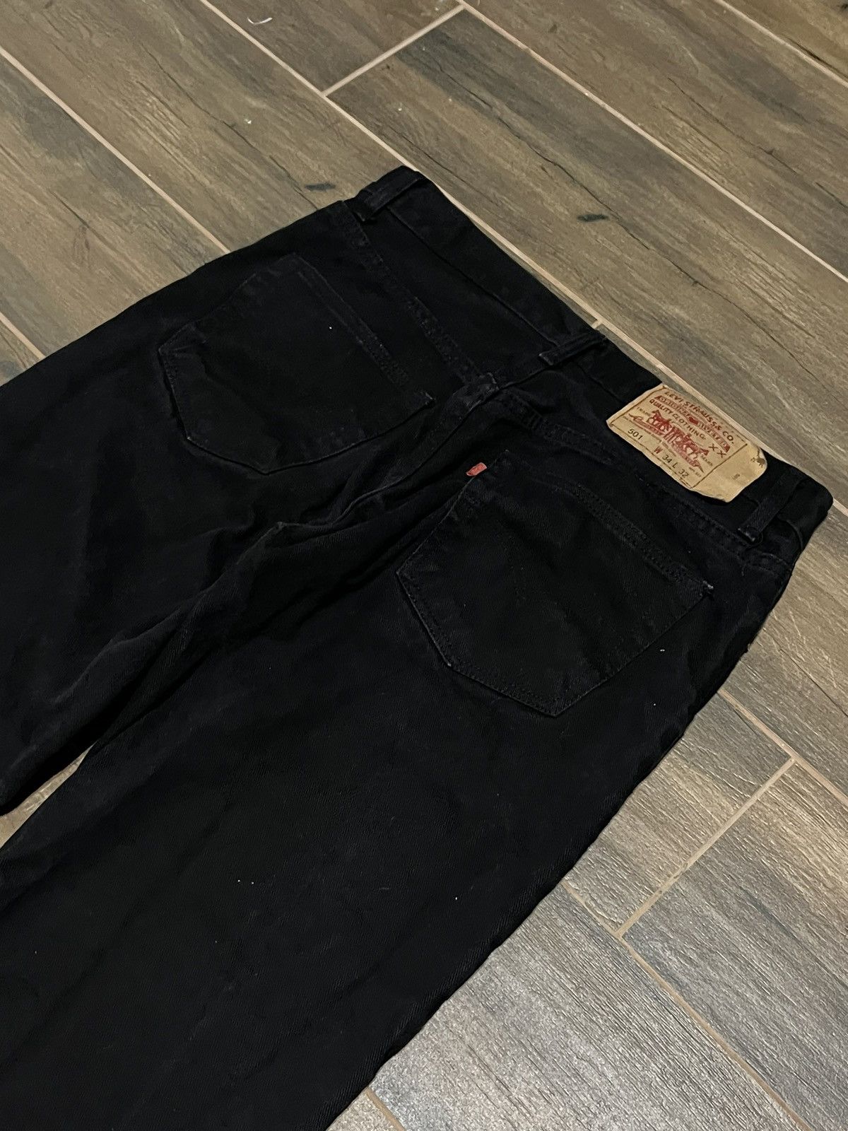 Levi's × Vintage Vintage 90s Levis 501 Jeans Faded Black made in usa Size US 34 / EU 50 - 8 Thumbnail